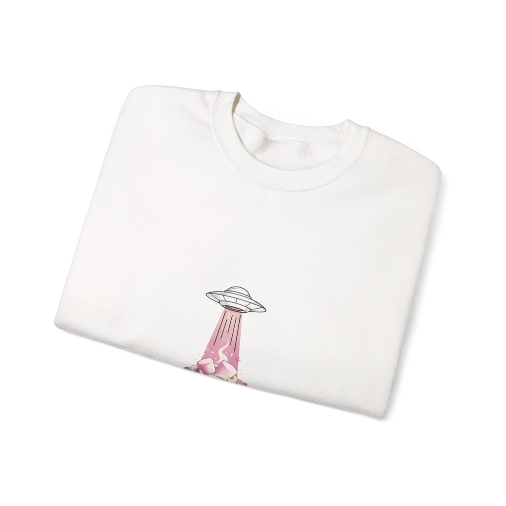 Retro UFO Abduction Crewneck Sweatshirt | Vintage Desert Sci‑Fi
