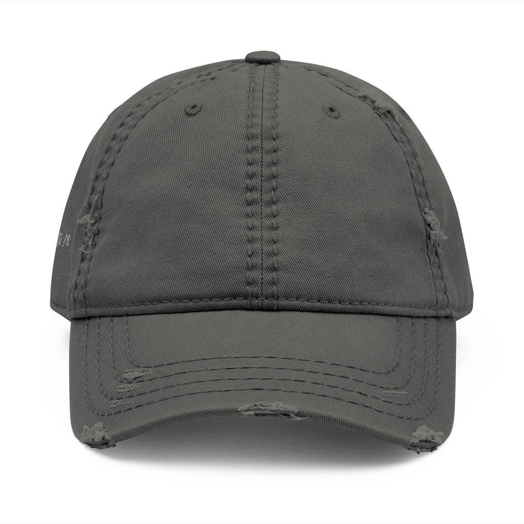 Distressed Embroidered Dad Hat – Vintage Casual Cap
