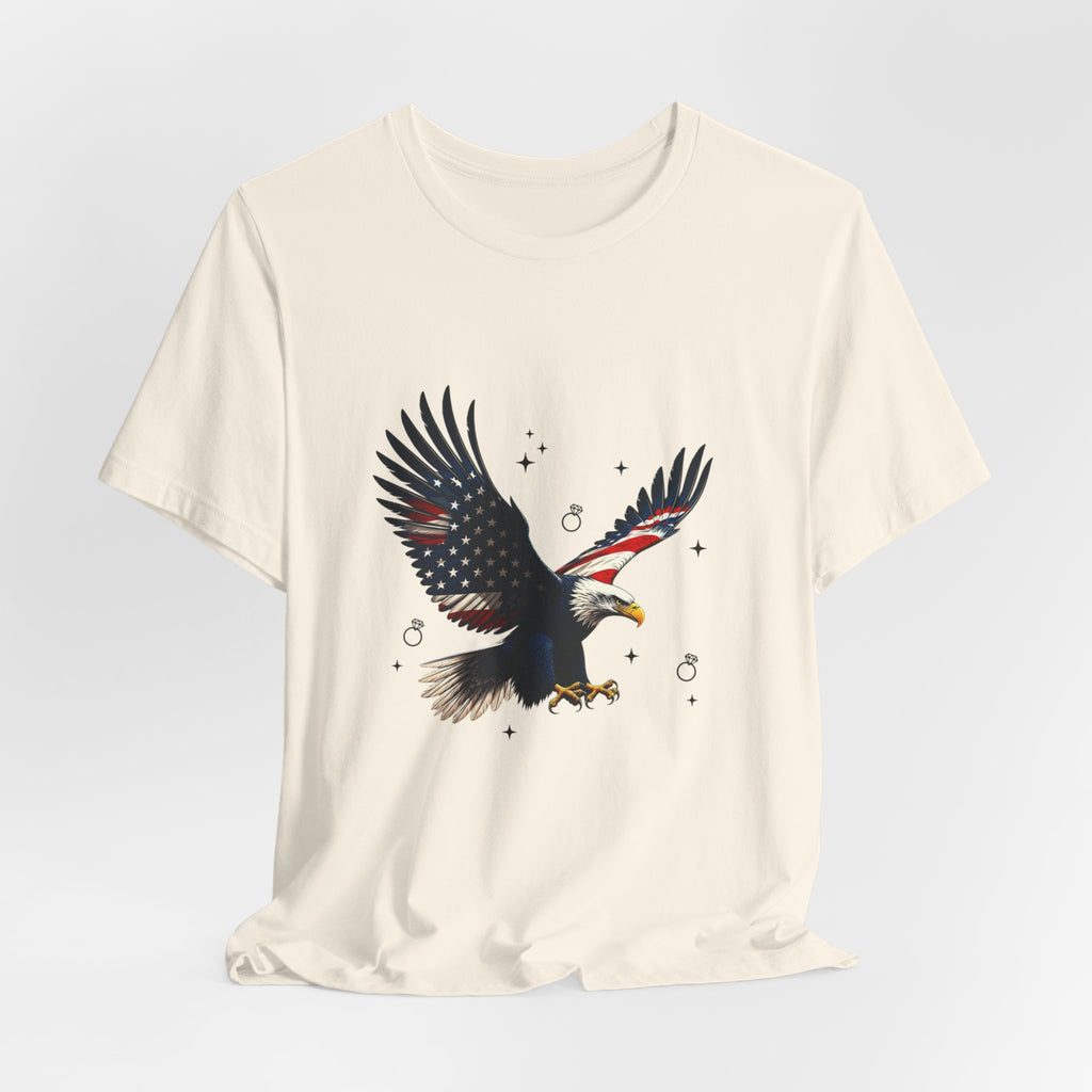 Patriotic Eagle Graphic Tee | Bride Era, Wife Slogan, Engagement Shirt