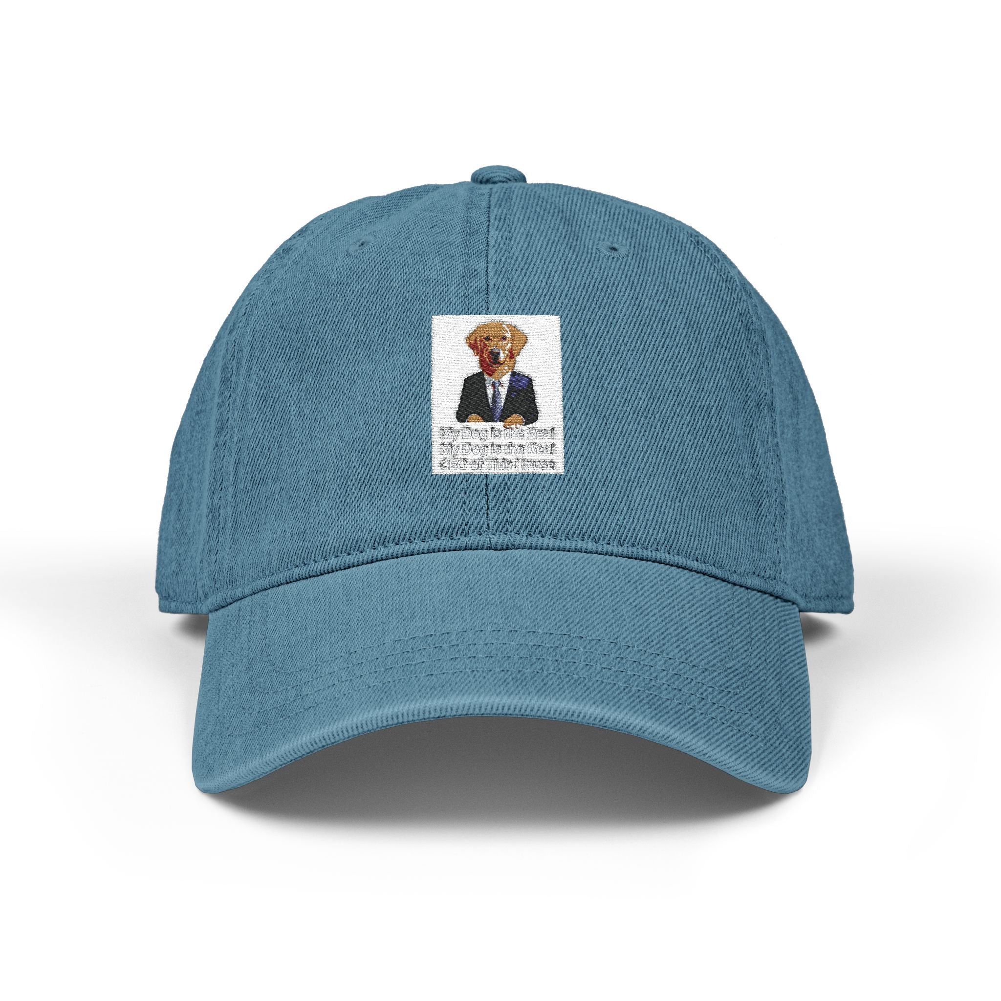Embroidered Gentleman Bear Denim Hat – Vintage Ivy League Baseball Cap