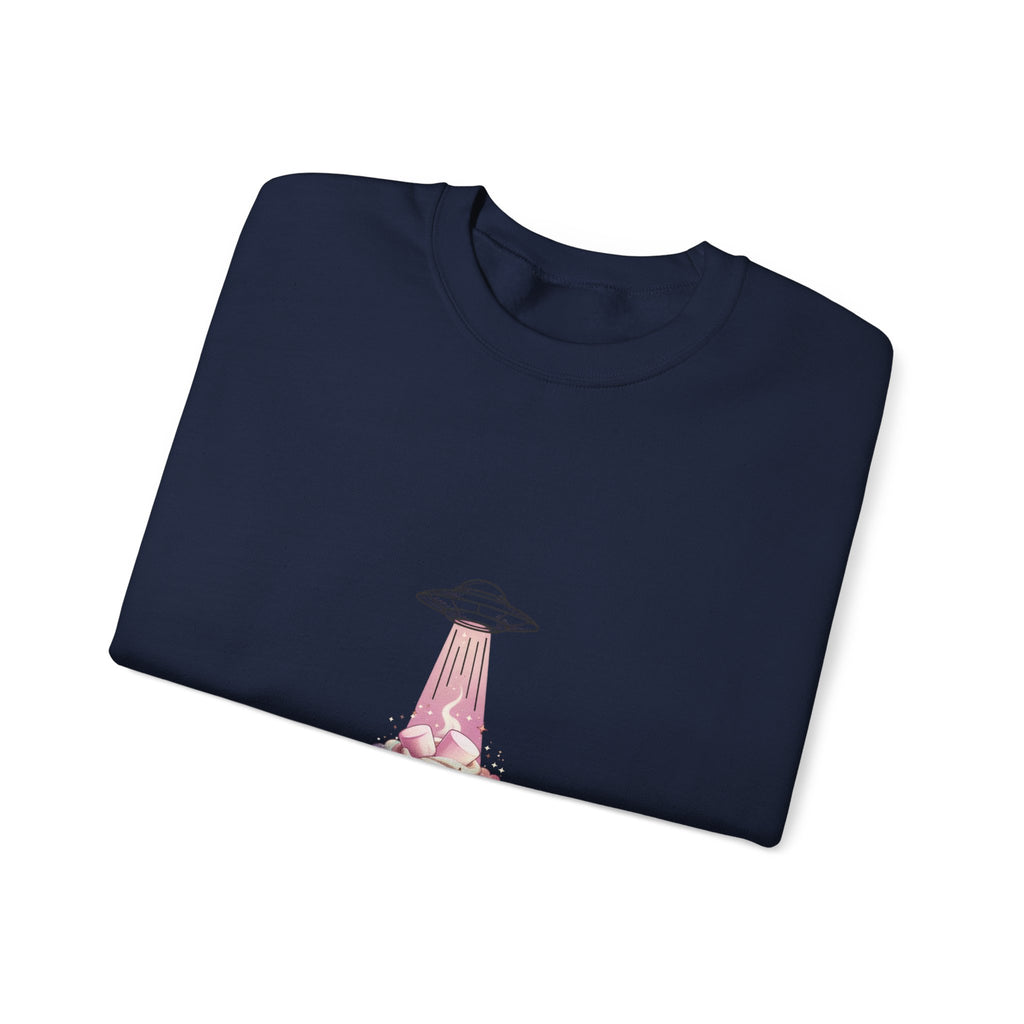 Retro UFO Abduction Crewneck Sweatshirt | Vintage Desert Sci‑Fi