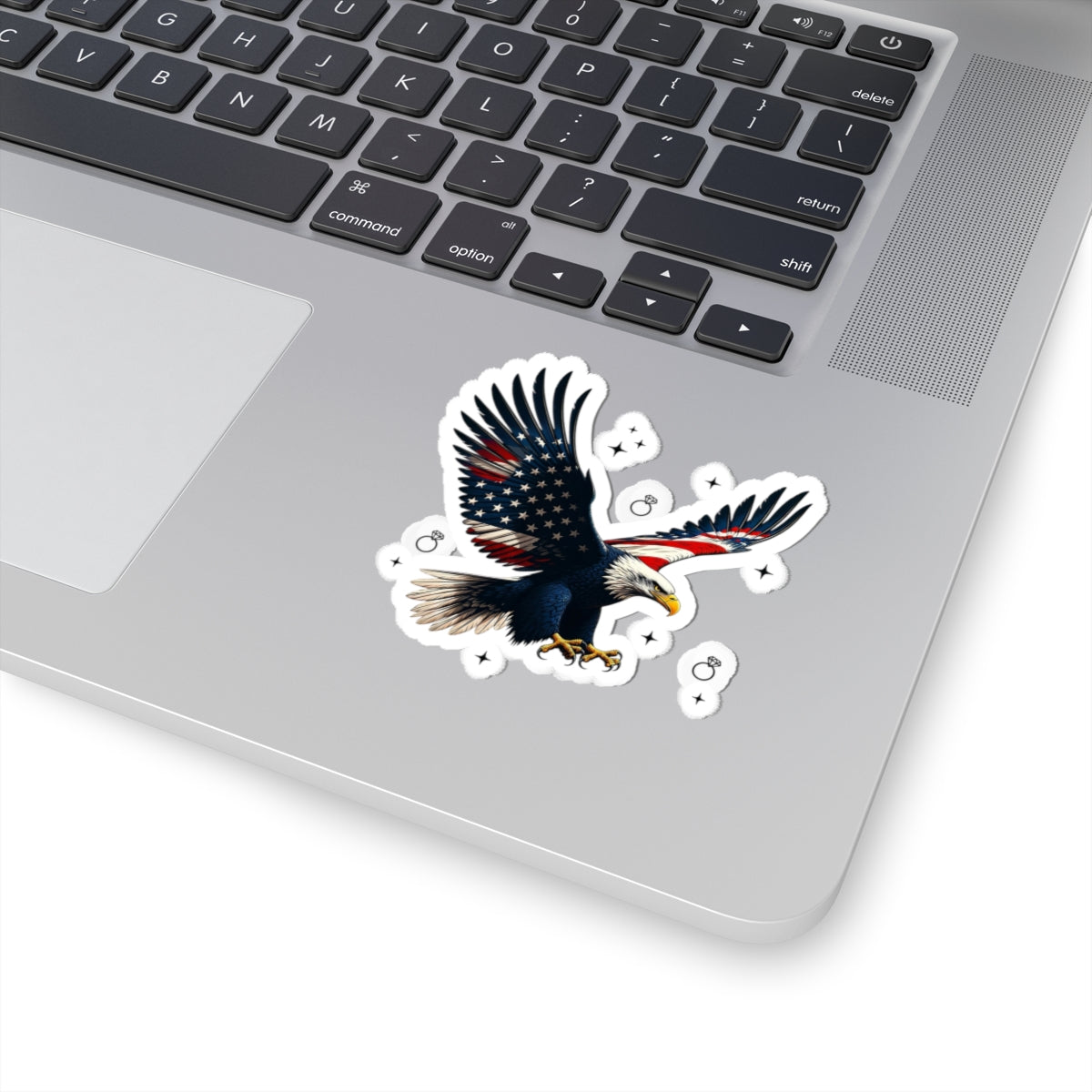 Bride Era Patriotic Eagle Kiss-Cut Sticker | Engaged Wife Slogan