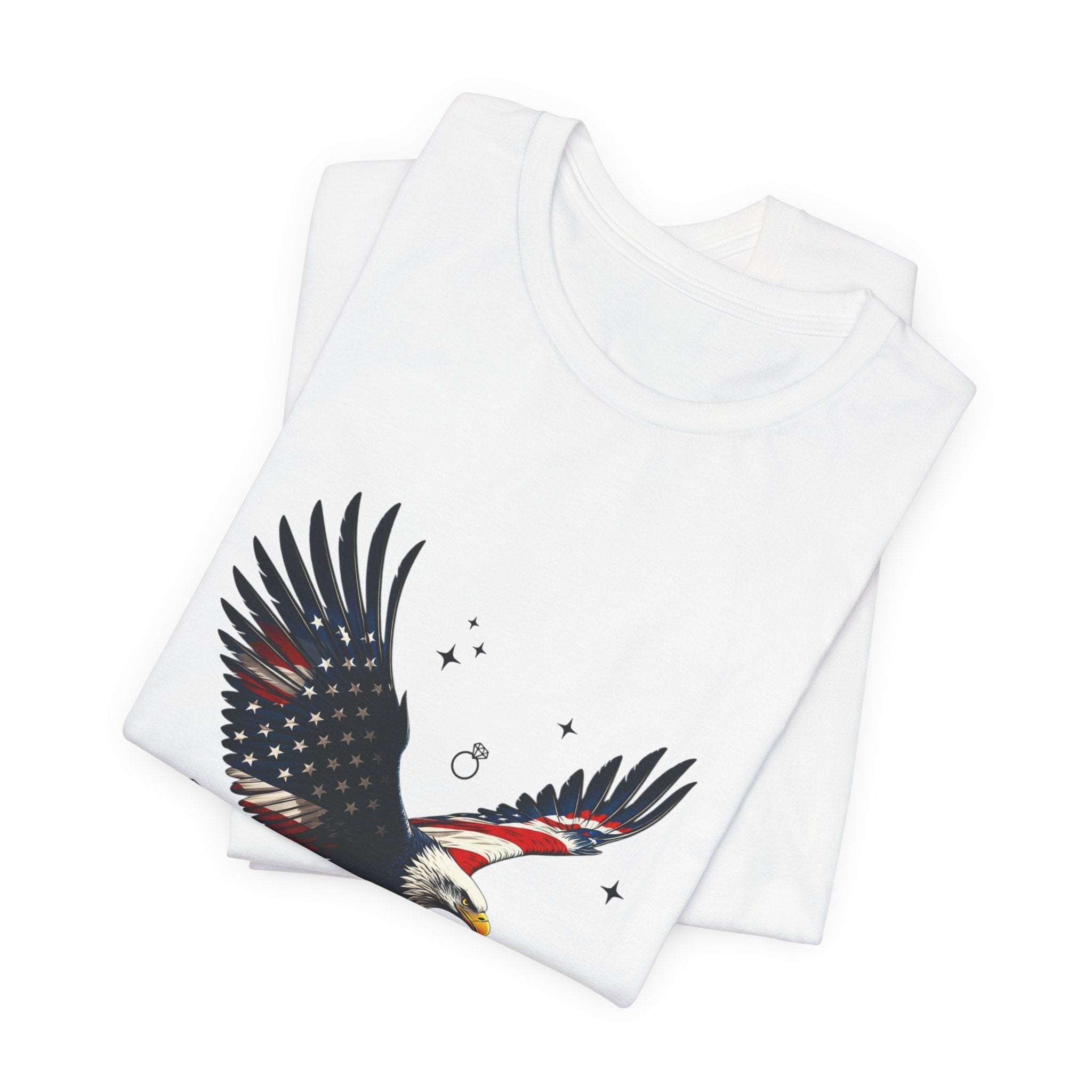 Patriotic Eagle Graphic Tee | Bride Era, Wife Slogan, Engagement Shirt