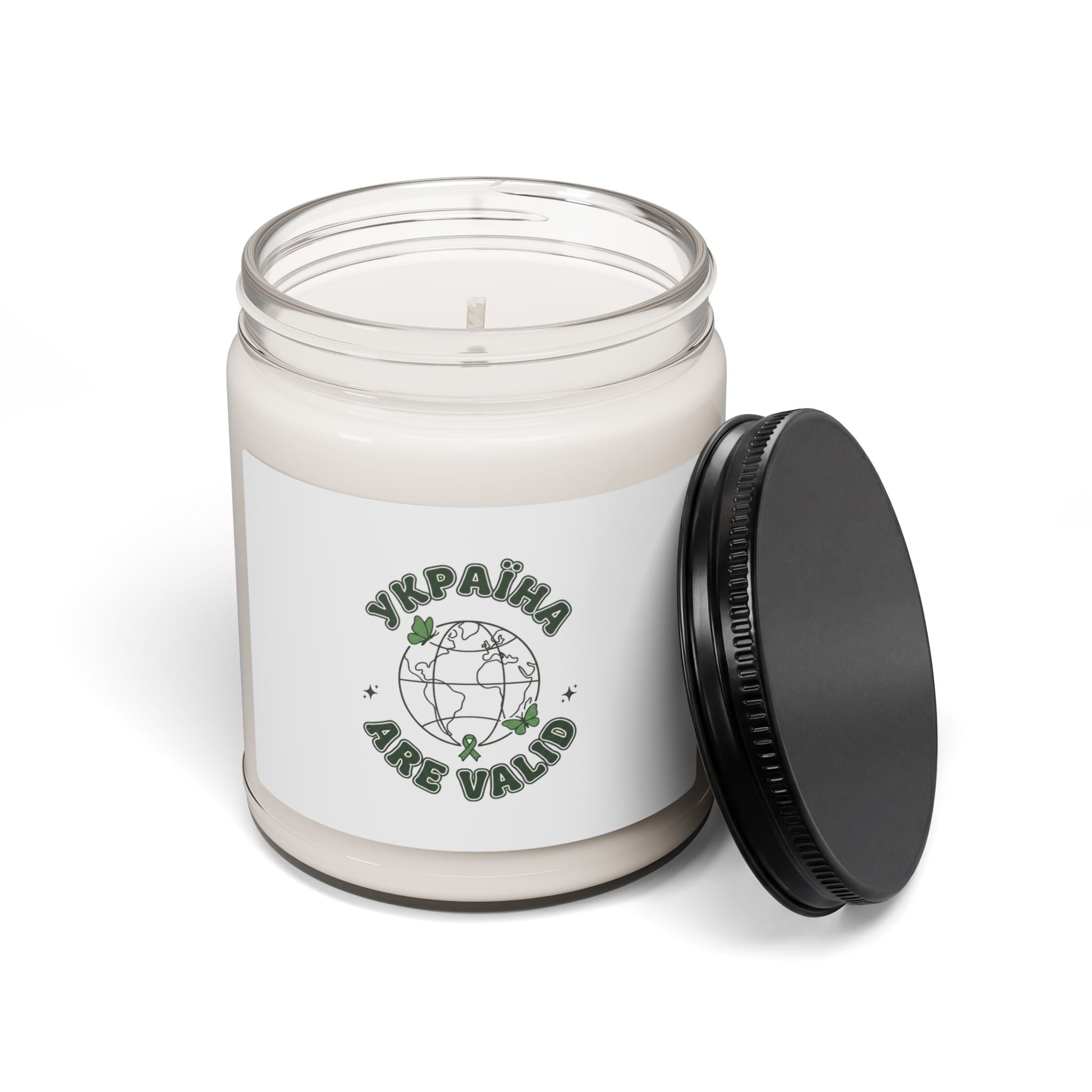 Mental Health Matters Soy Candle | Green Ribbon, Self-Care Awareness