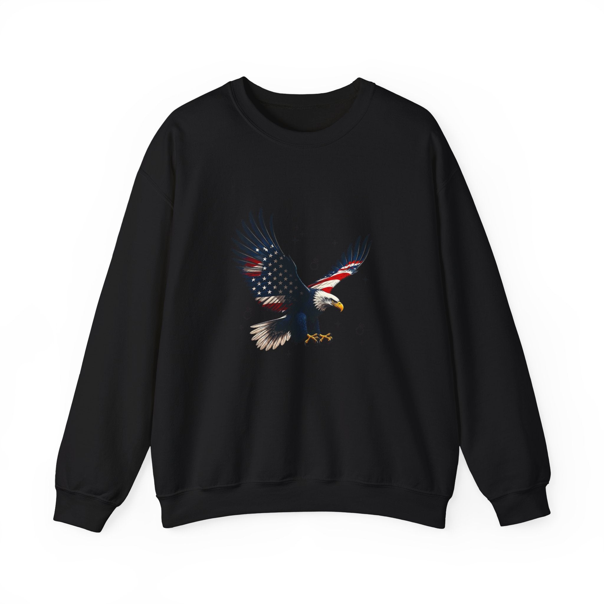 Soaring Eagle Crewneck Sweatshirt | Vintage Graphic, Retro Tattoo Style