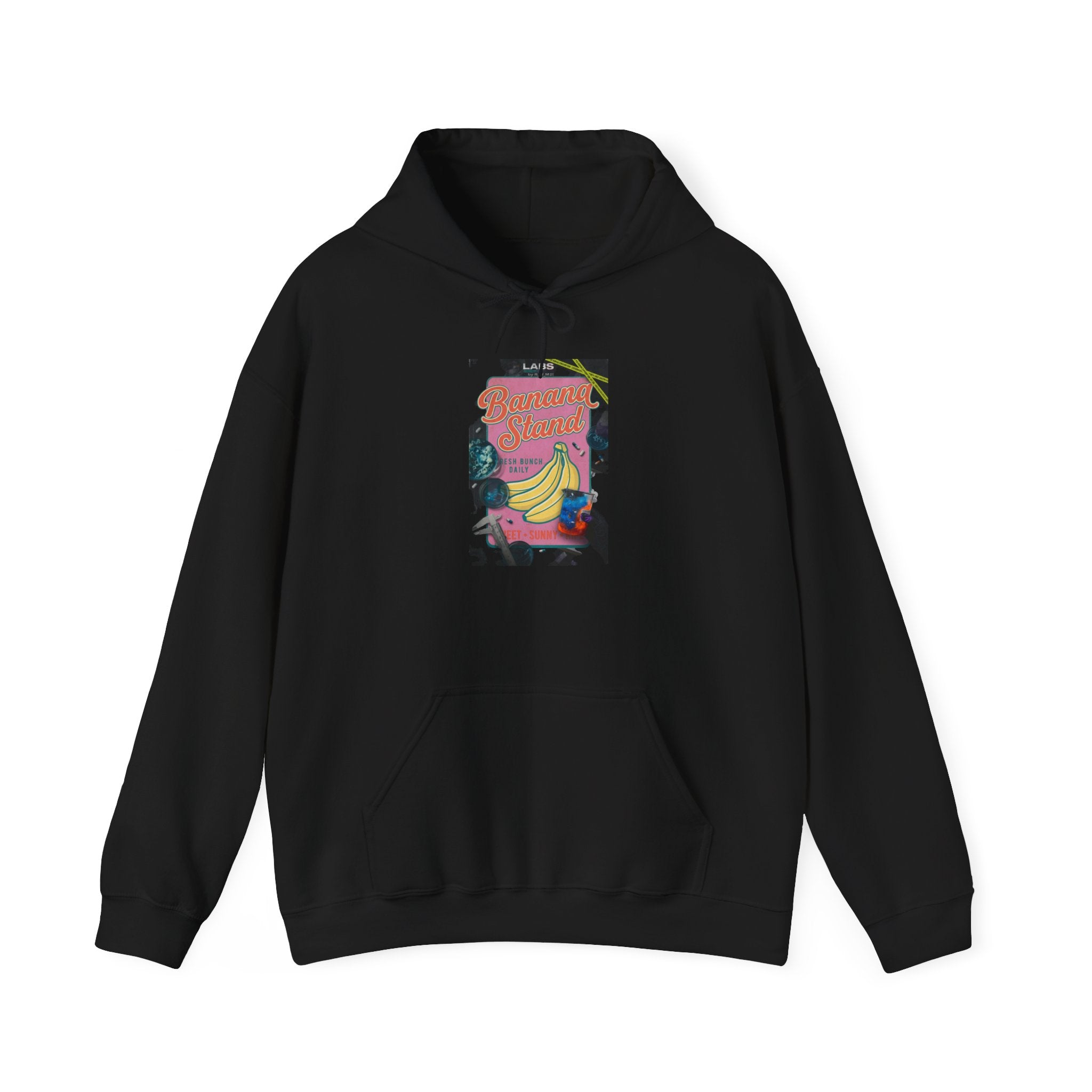 Retro Banana Diner Graphic Hoodie | Vintage Food Graphics, Nostalgic Typography