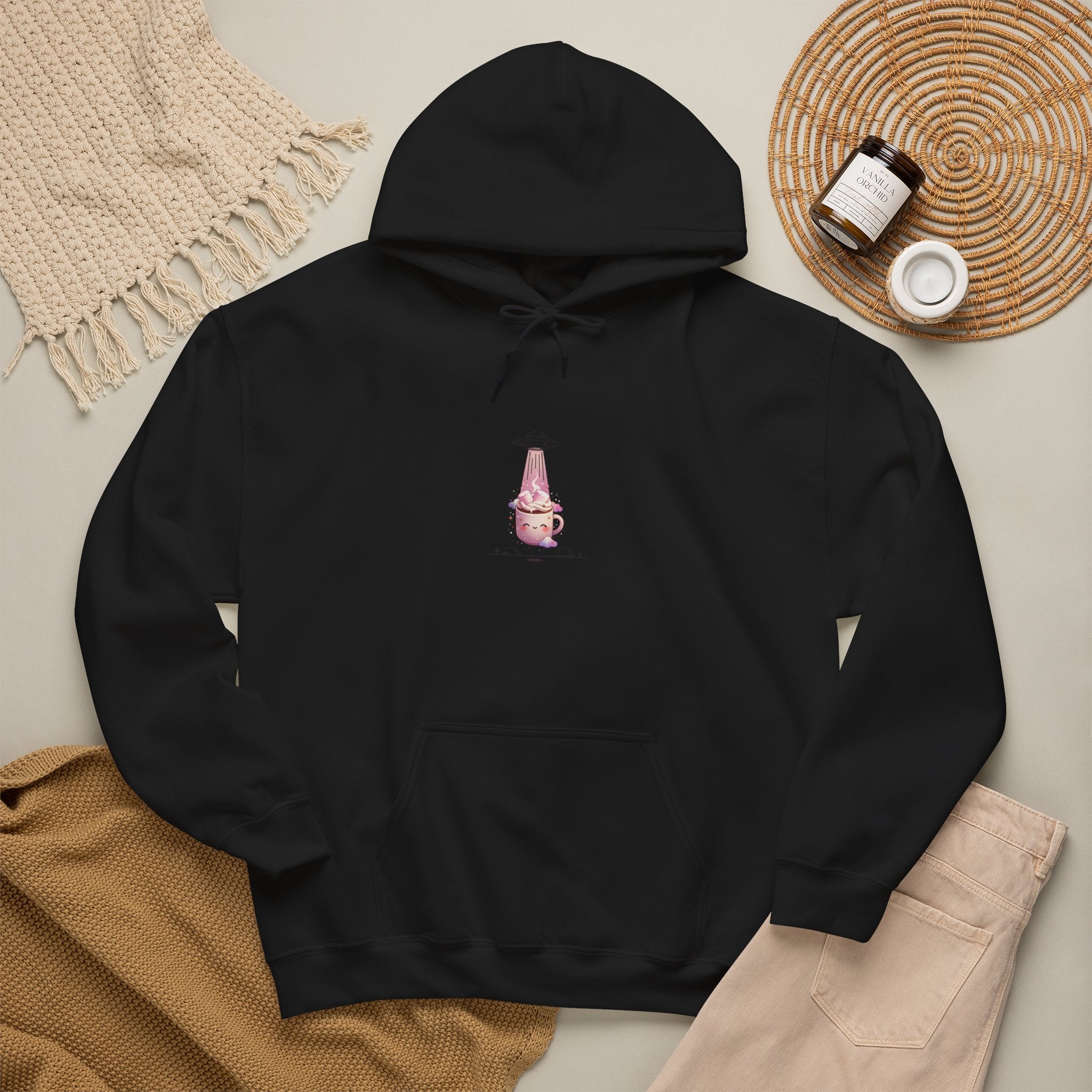 Retro Desert UFO Hoodie | Vintage alien saucer, Southwestern sci‑fi graphic