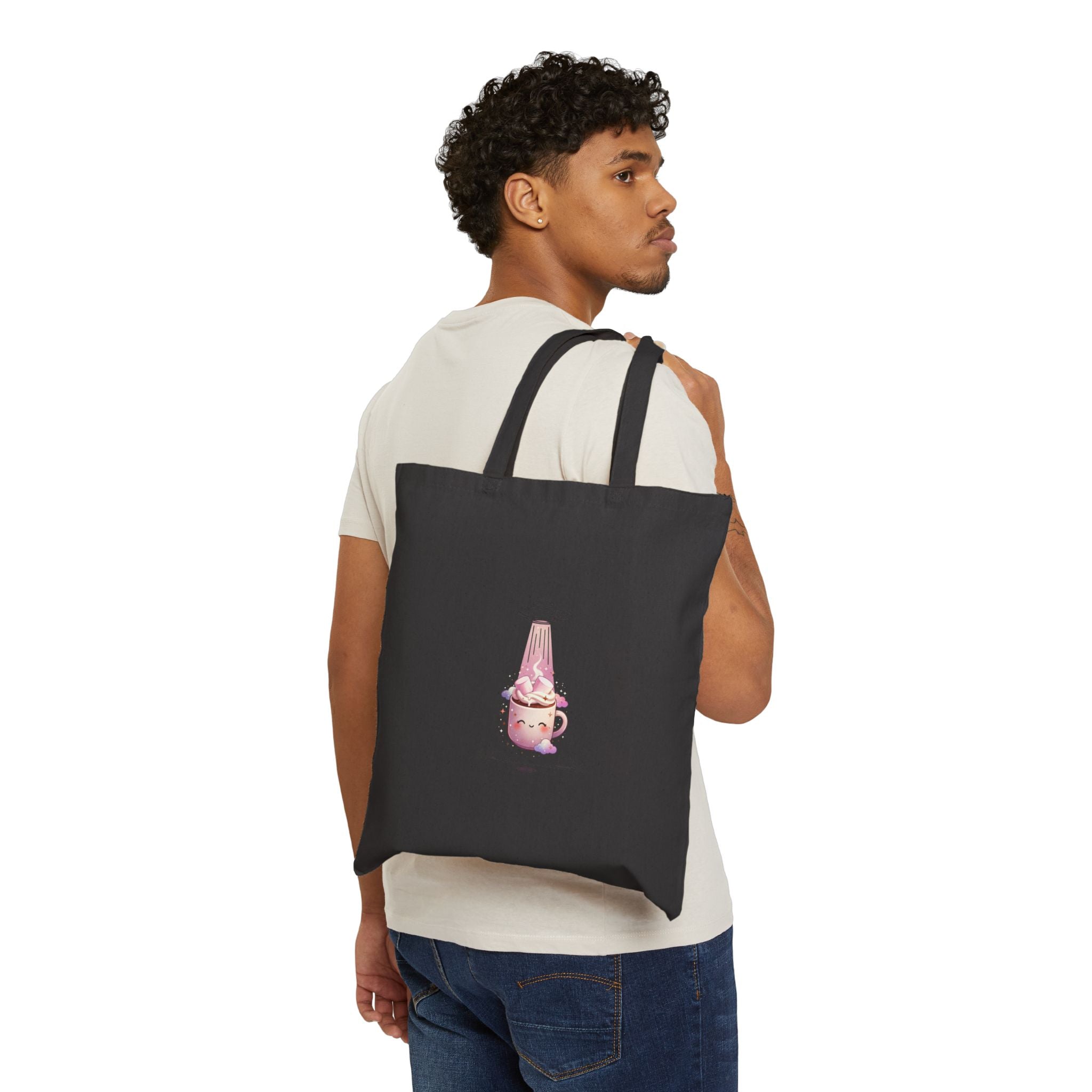 Vintage UFO Abduction Desert Tote | Retro Alien Southwestern Graphic