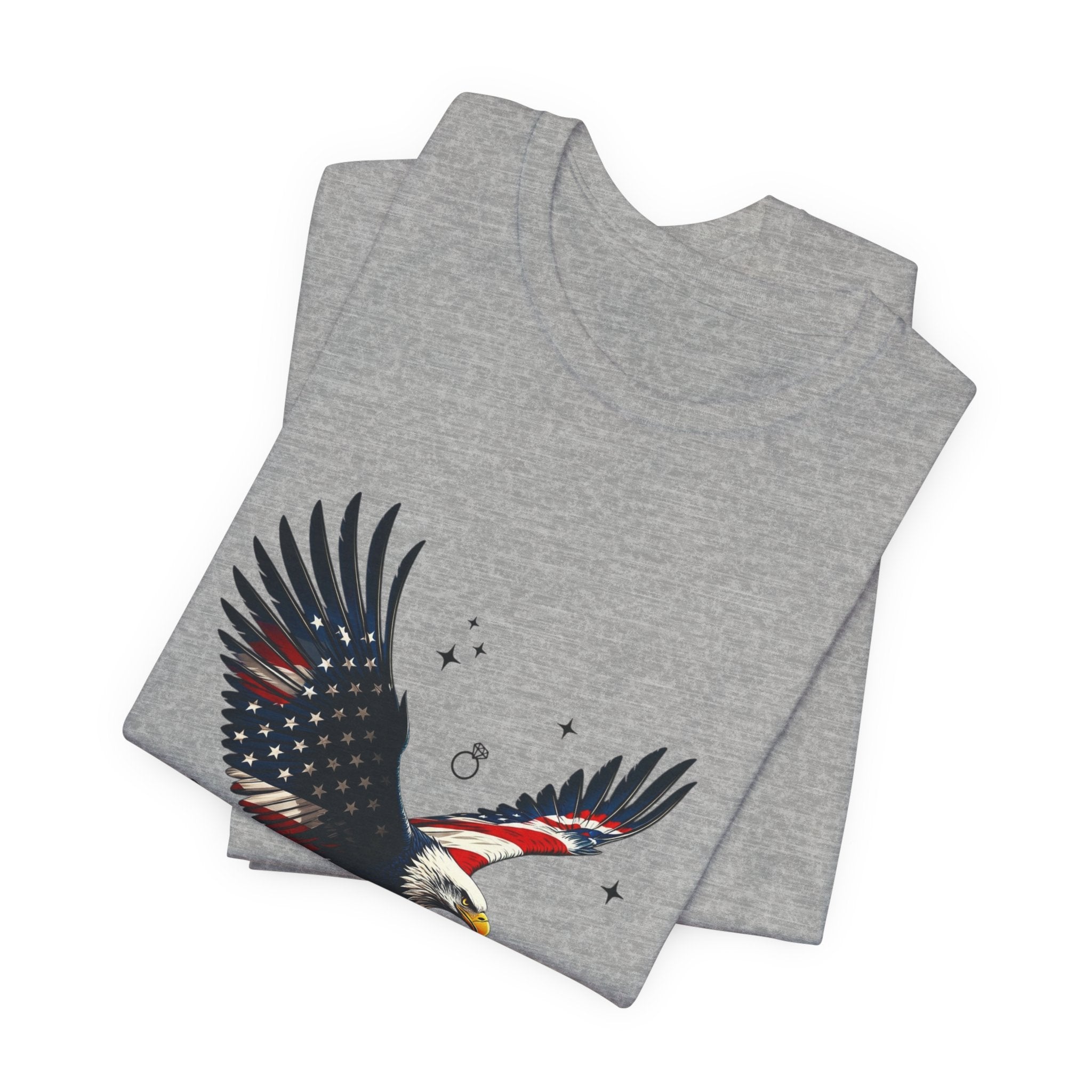 Patriotic Eagle Graphic Tee | Bride Era, Wife Slogan, Engagement Shirt