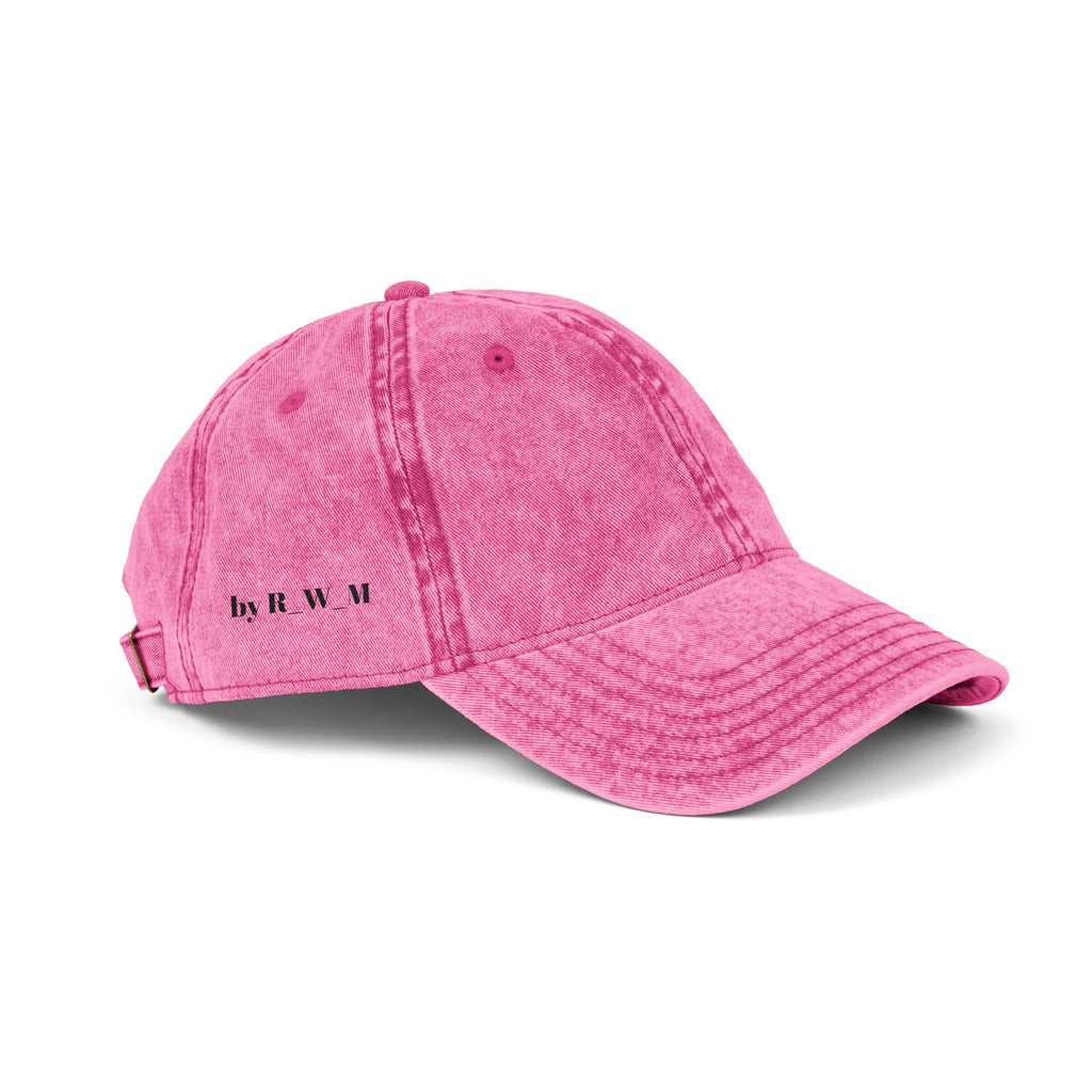 Vintage Embroidered Cap – Washed Red Baseball Hat