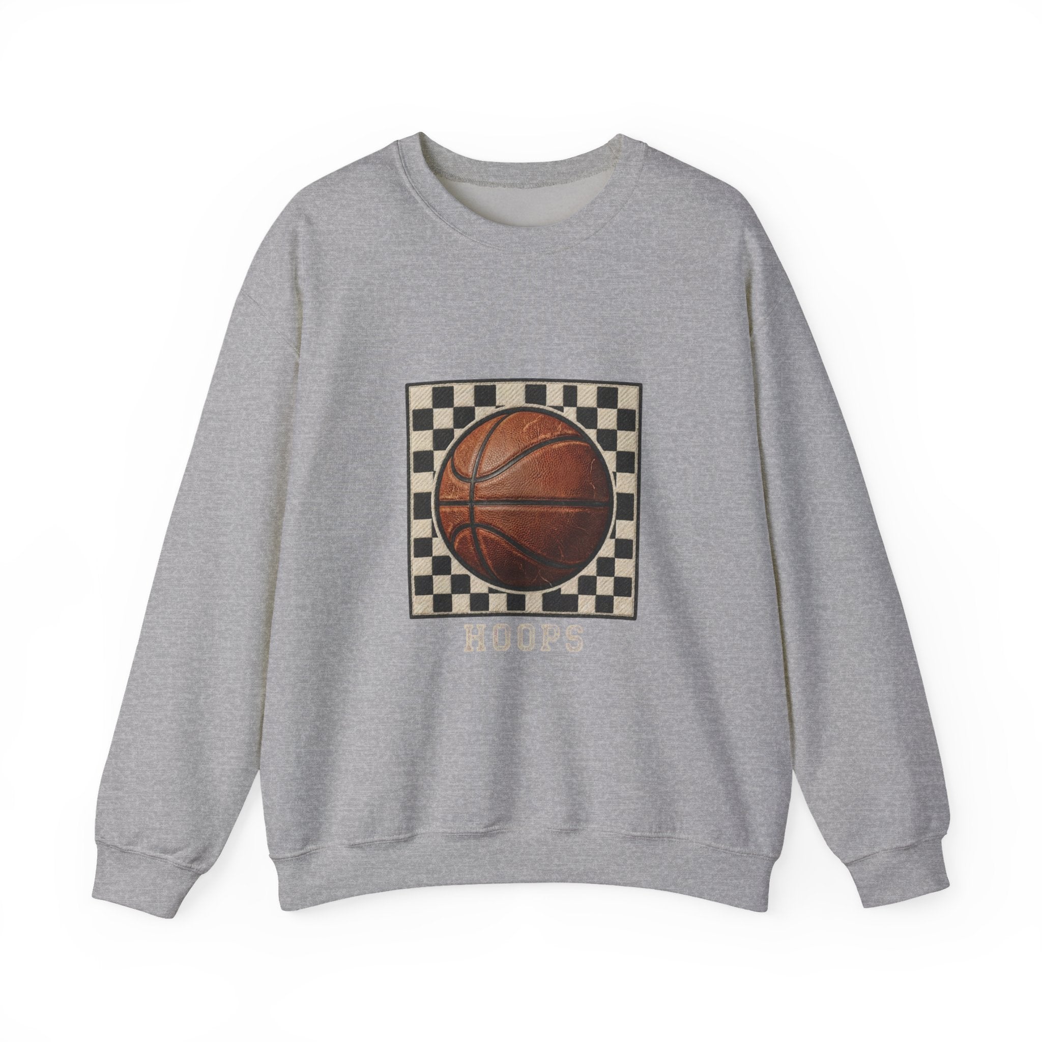 Hoops Vintage Basketball Sweatshirt | Western Typography, State Pride