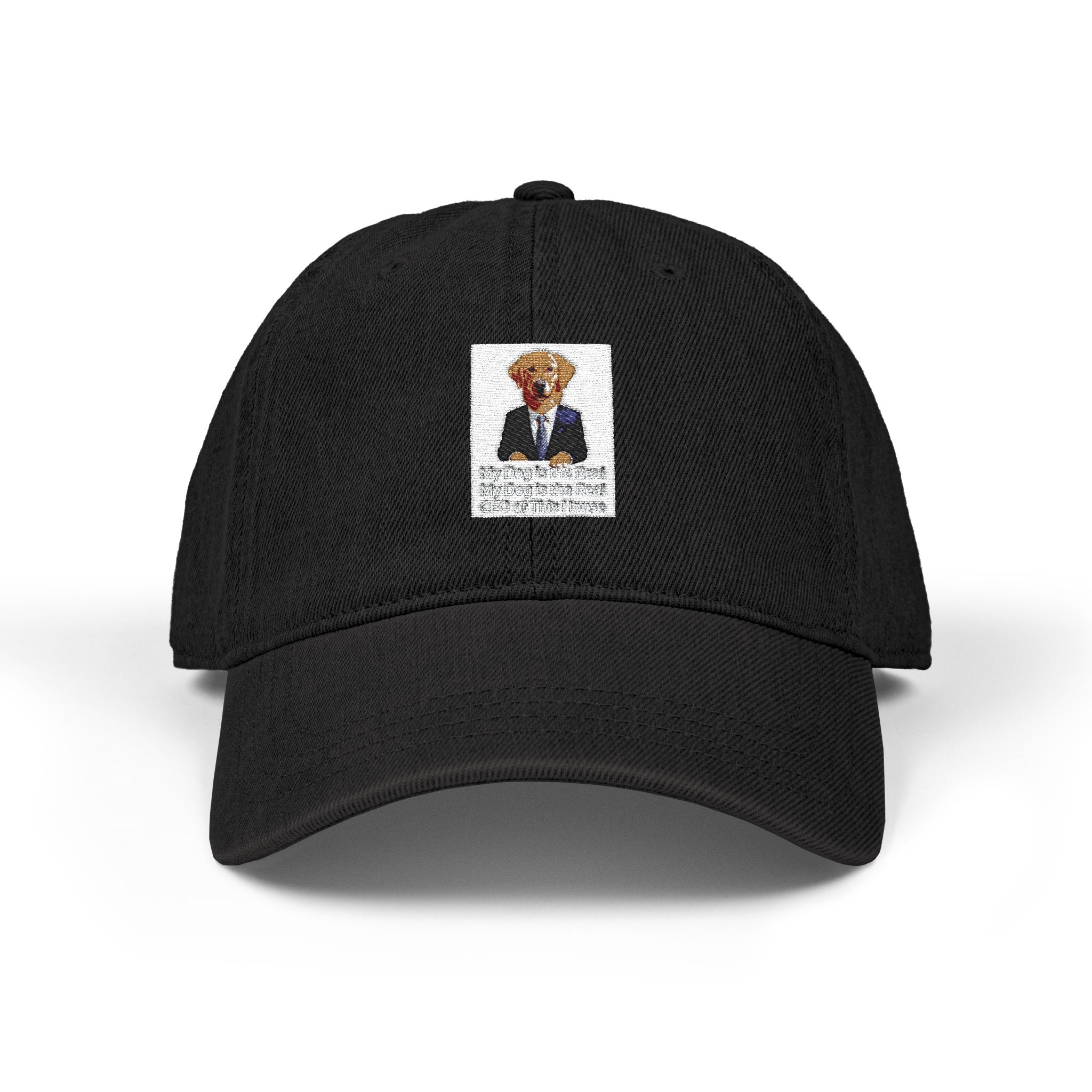Embroidered Gentleman Bear Denim Hat – Vintage Ivy League Baseball Cap