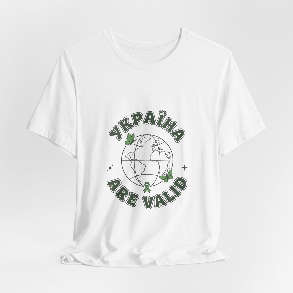 Mental Health Awareness Globe Tee | Green Ribbon, Retro Typography