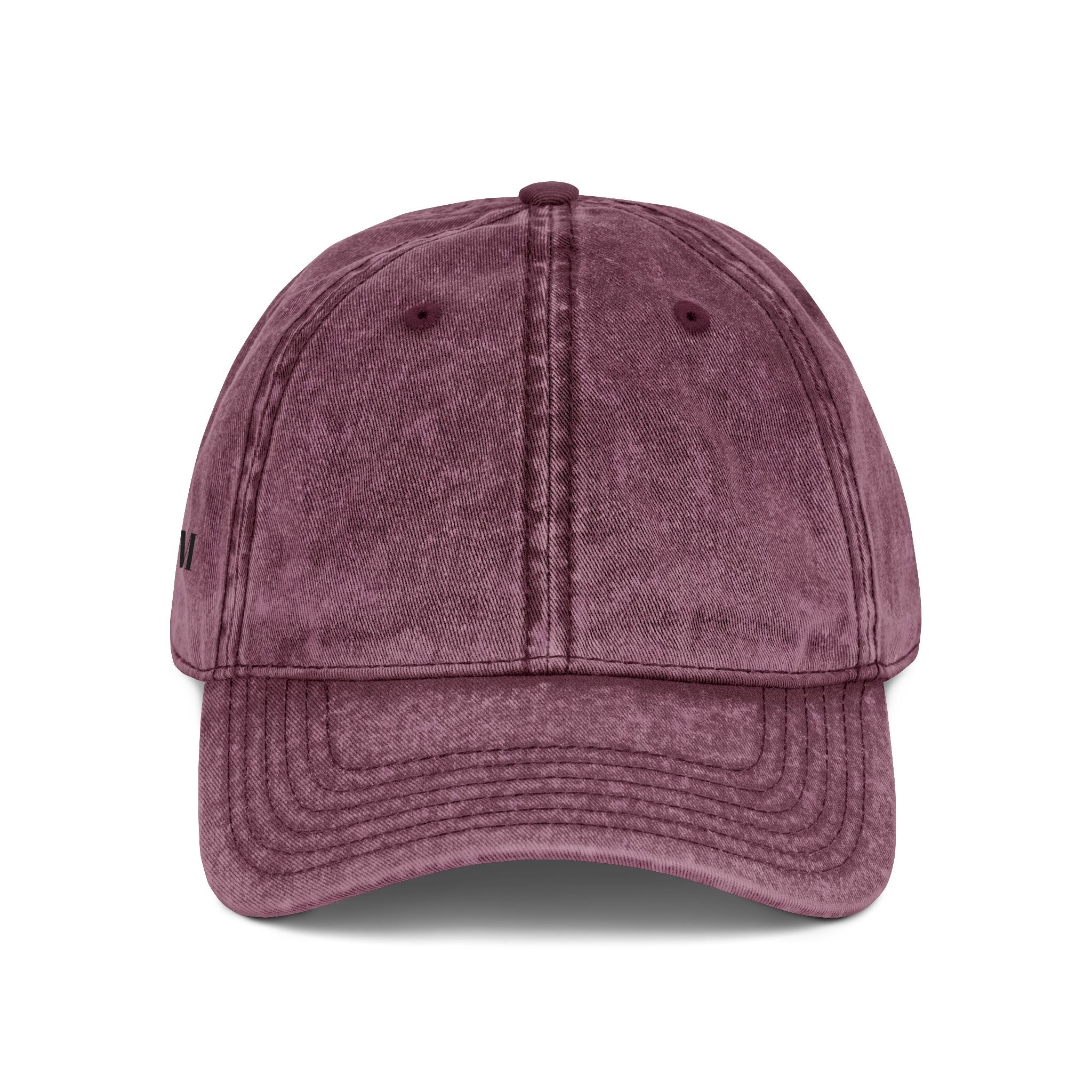 Vintage Embroidered Cap – Washed Red Baseball Hat