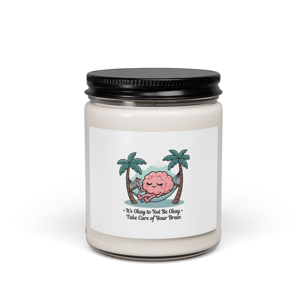 Take Care of Your Brain Candle, Soy 9oz | Father's Day Dad Humor