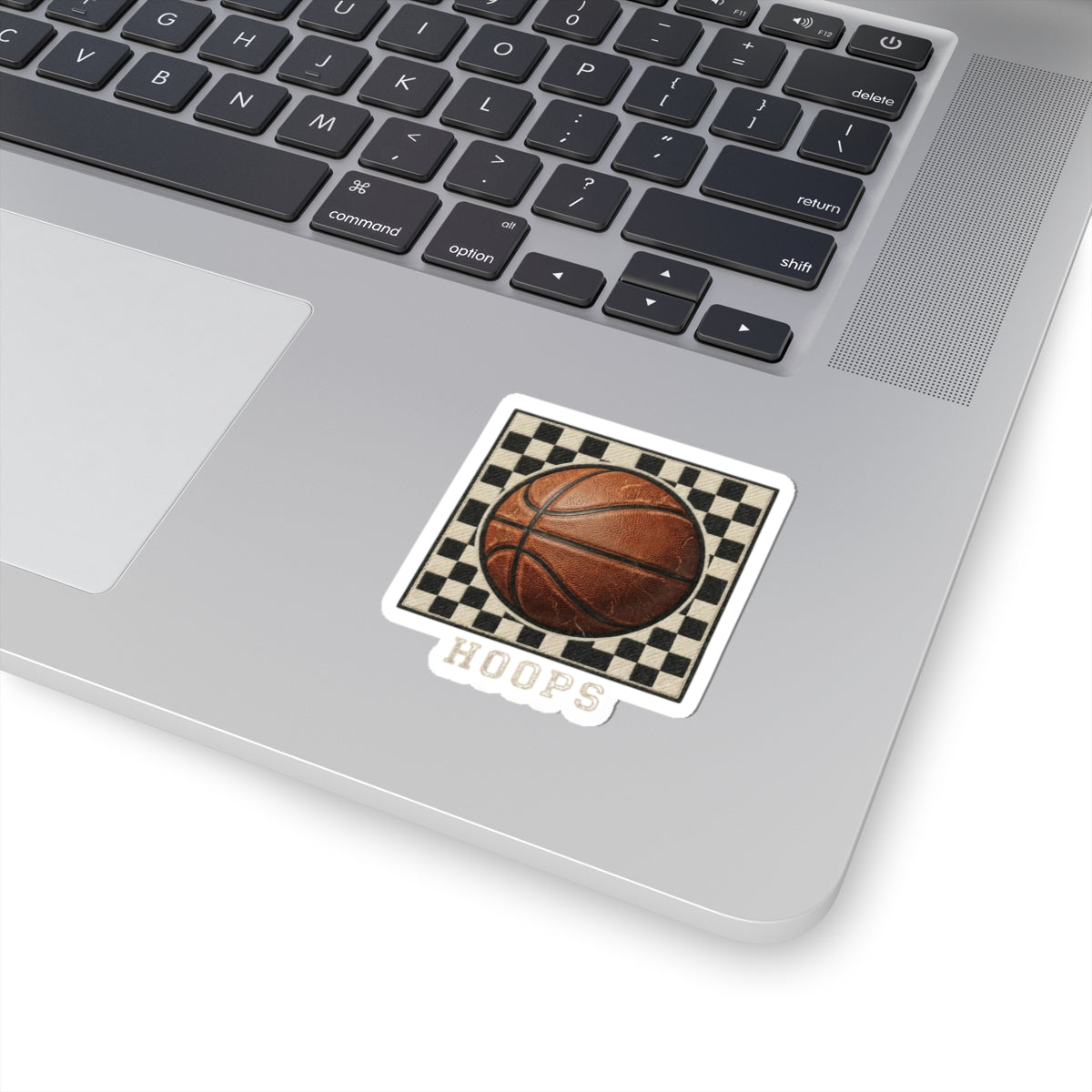 Hoops Sticker | Western Typography, Basketball Pride