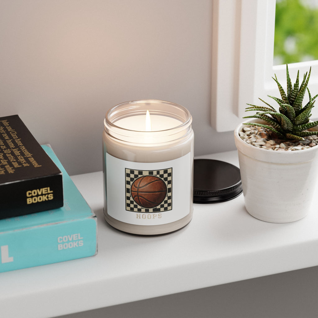 Hoops Candle | Basketball State Pride Soy Candle, Western Typography