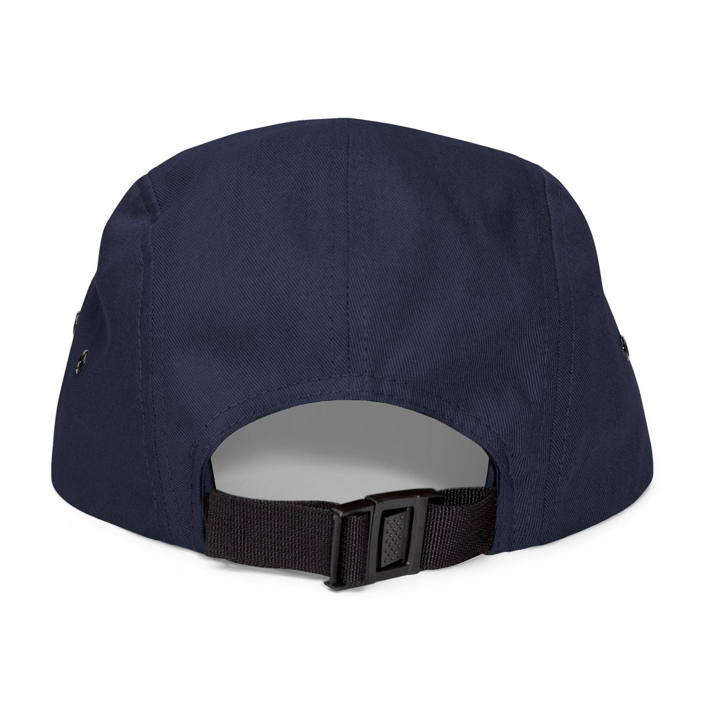 Embroidered 5-Panel Cap — Minimal 'brwn' Logo Cotton Camper Hat