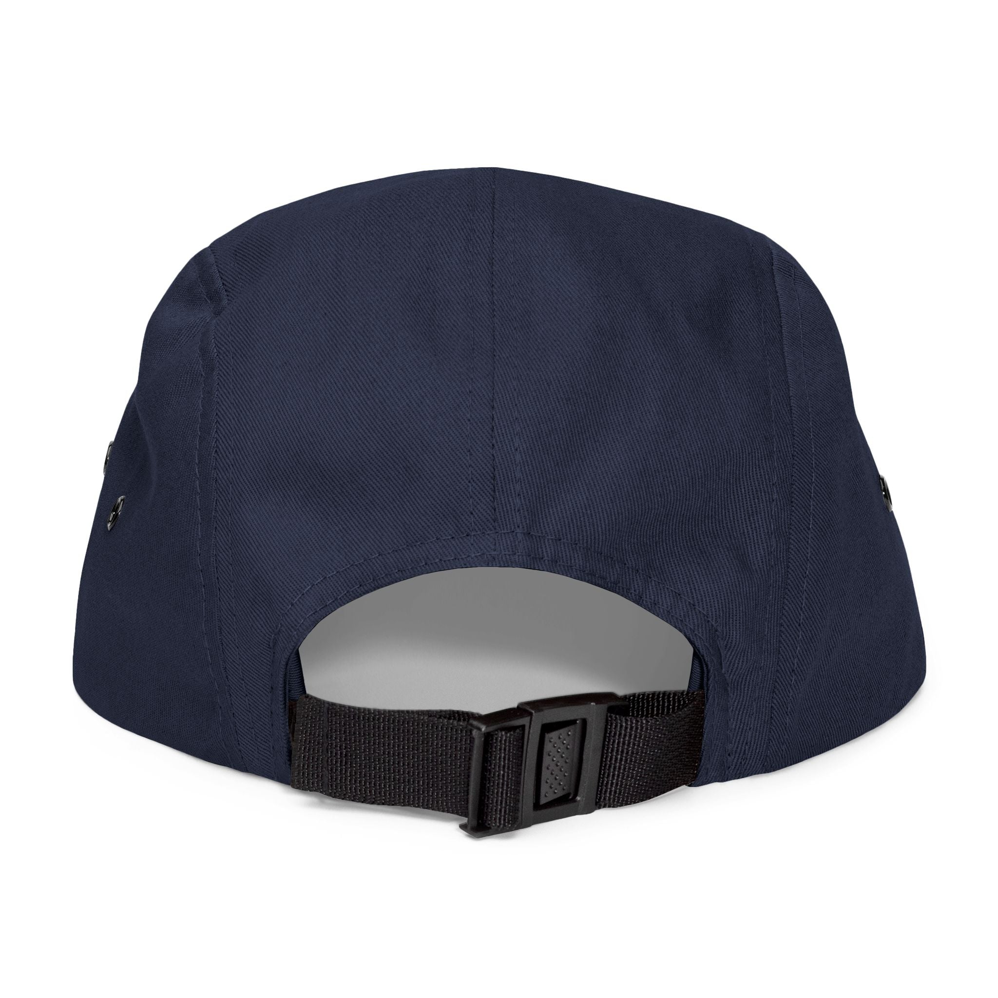 Embroidered 5-Panel Cap — Minimal 'brwn' Logo Cotton Camper Hat
