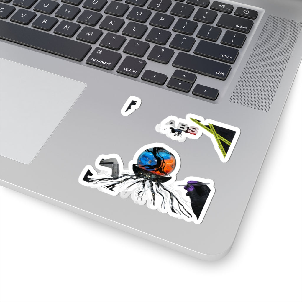 Koi Orb Sticker | Japanese Streetwear, Manga-style Wave & Cherry Blossom Aesthetic