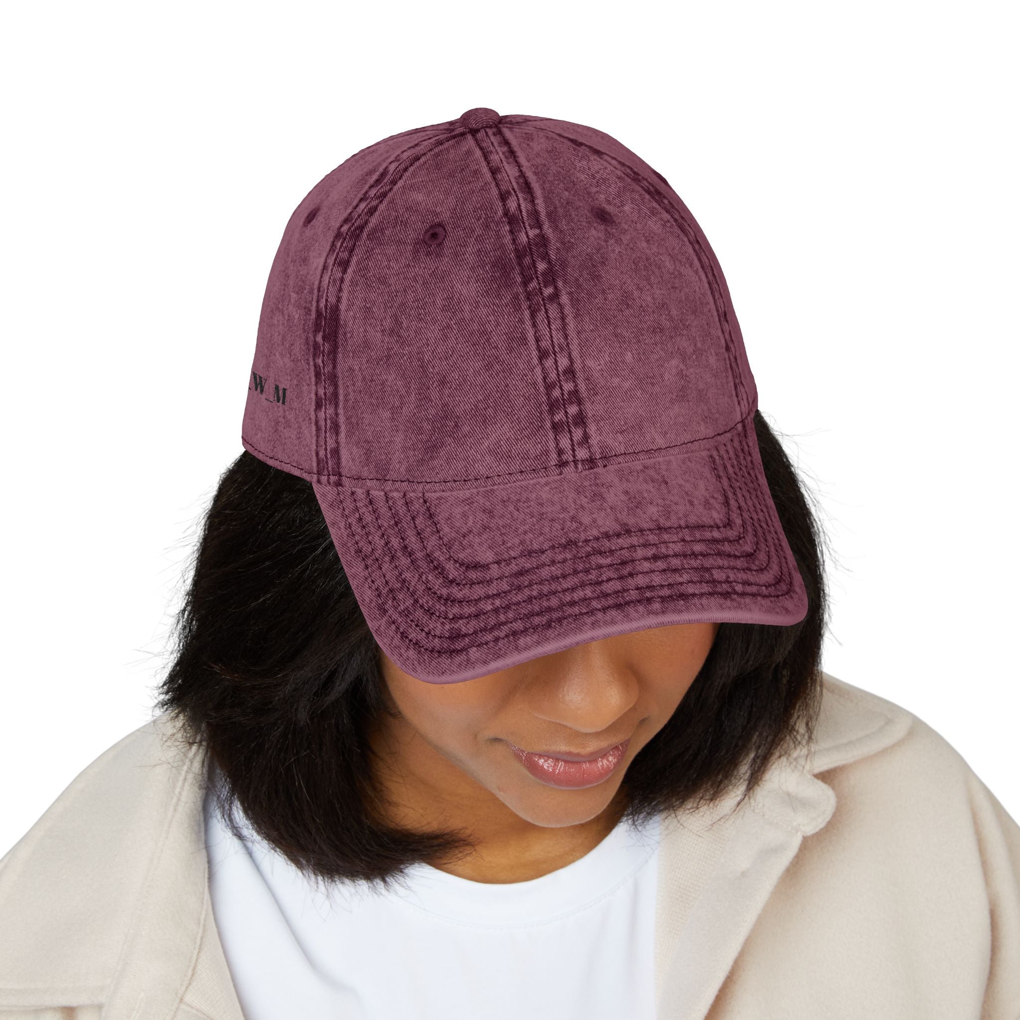 Vintage Embroidered Cap – Washed Red Baseball Hat