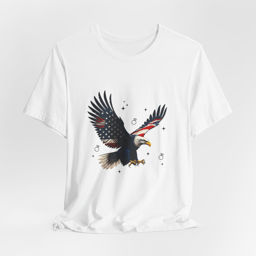 Patriotic Eagle Graphic Tee | Bride Era, Wife Slogan, Engagement Shirt