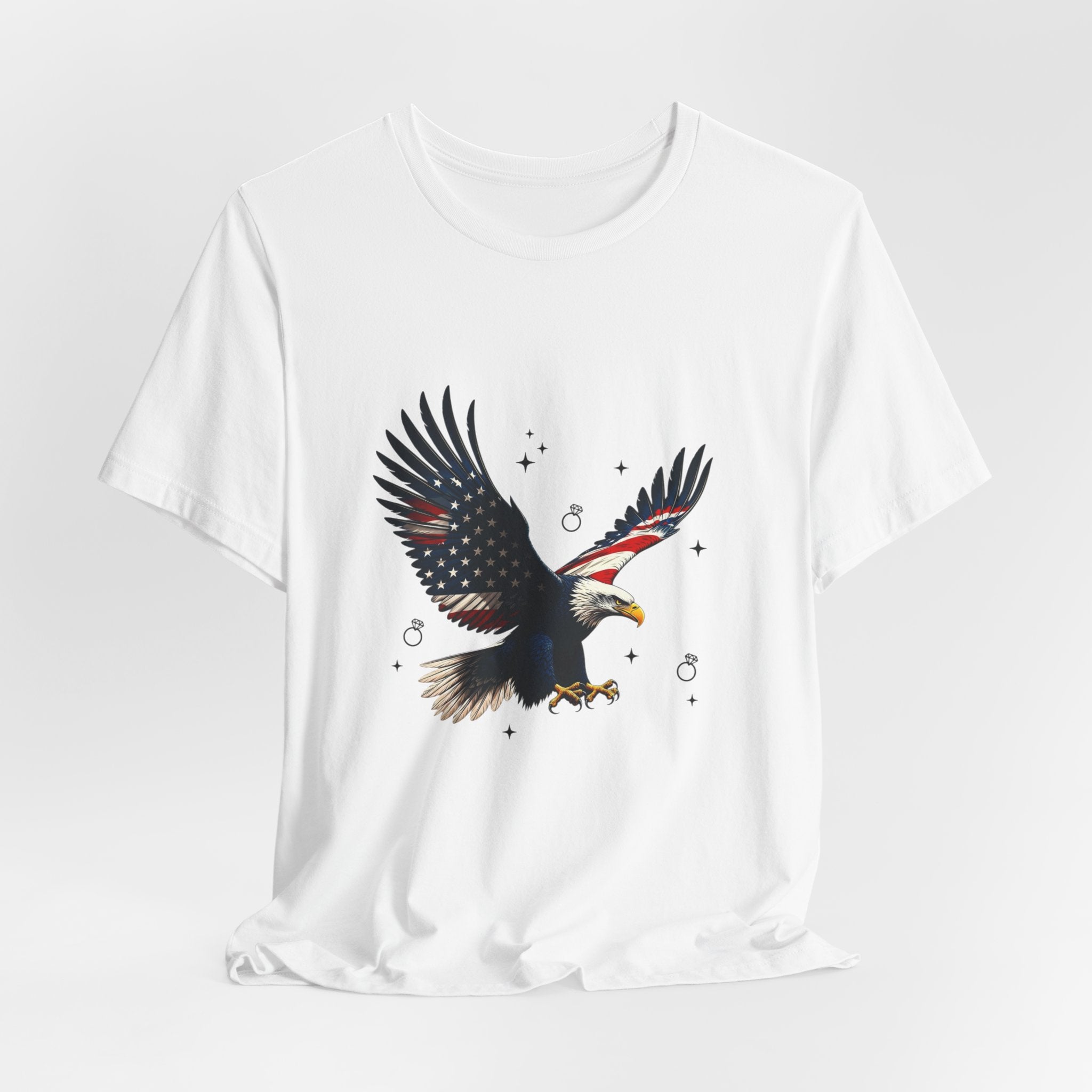 Patriotic Eagle Graphic Tee | Bride Era, Wife Slogan, Engagement Shirt