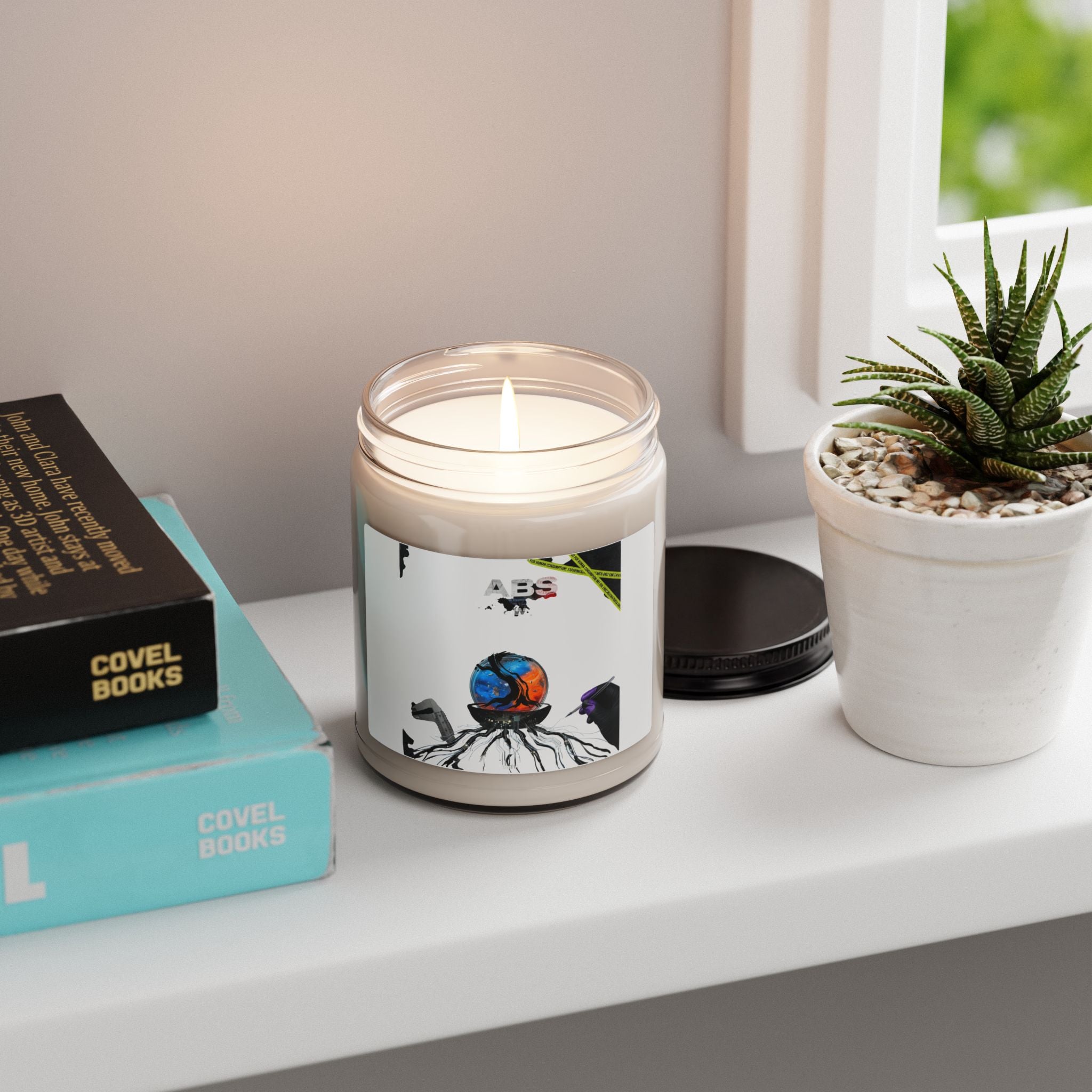 Tokyo Retro Graphic Candle | Soy 9oz, Koi & Cherry Blossom Streetwear Art