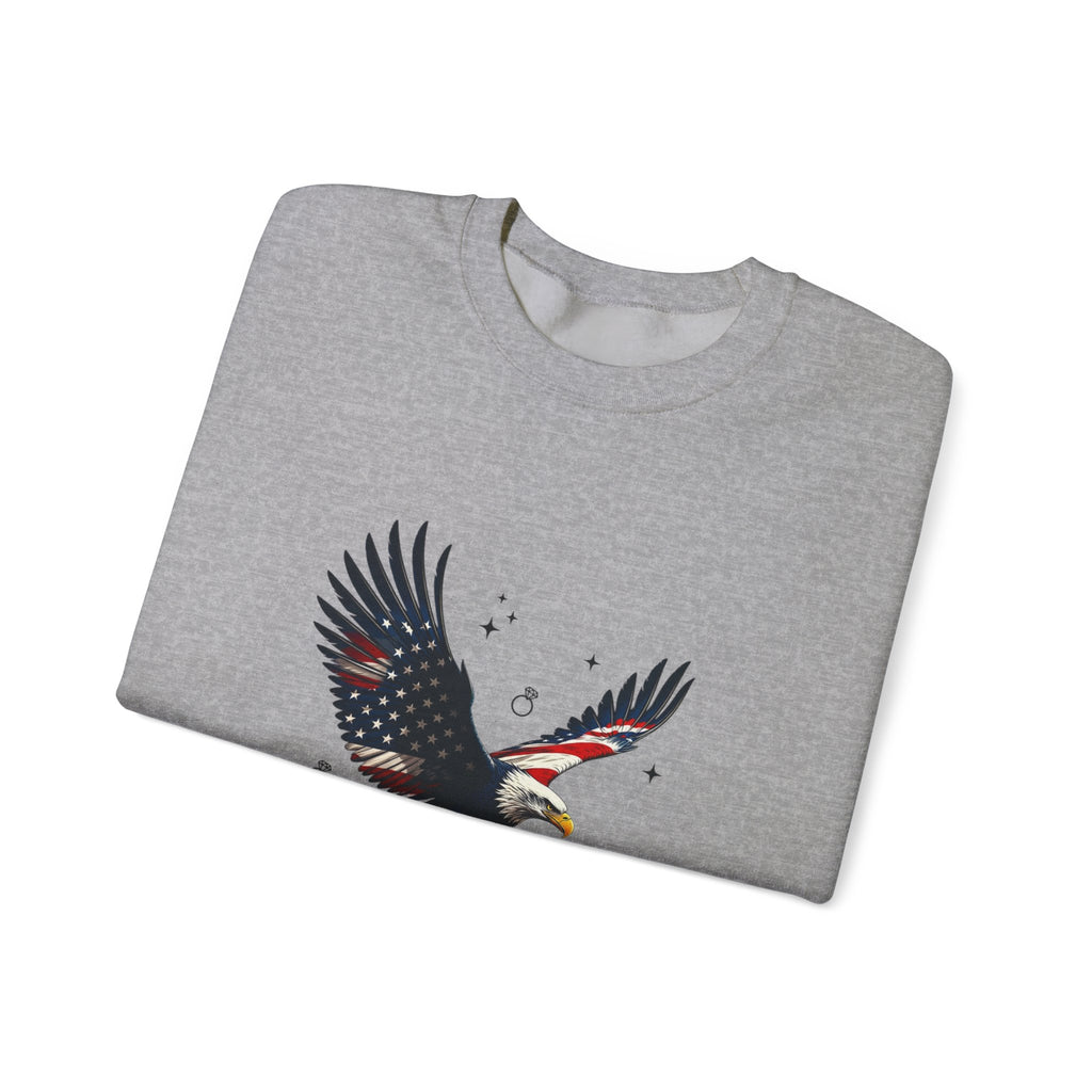Soaring Eagle Crewneck Sweatshirt | Vintage Graphic, Retro Tattoo Style