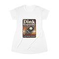 Pickleball T‑Shirt Dress — "Dink Responsibly" Retro Graphic for Players