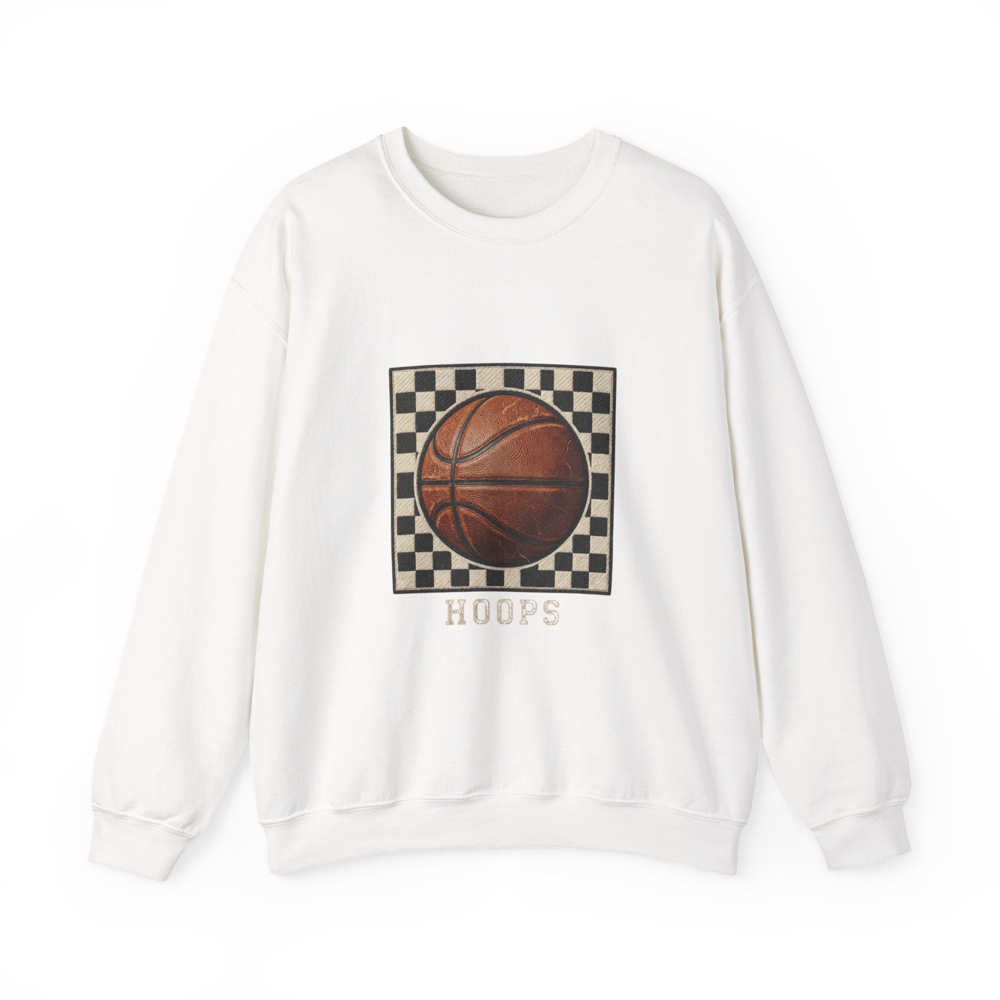 Hoops Vintage Basketball Sweatshirt | Western Typography, State Pride