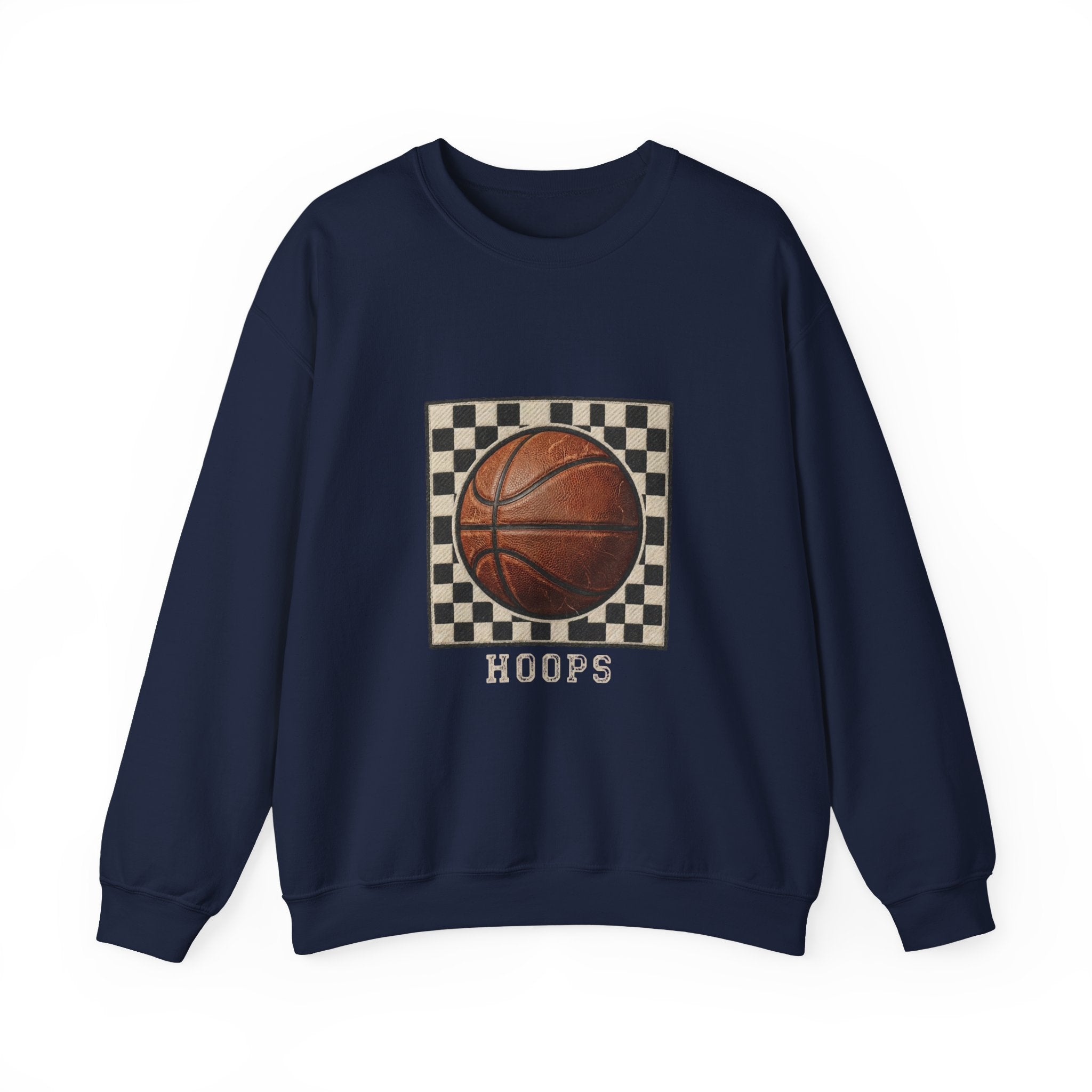 Hoops Vintage Basketball Sweatshirt | Western Typography, State Pride