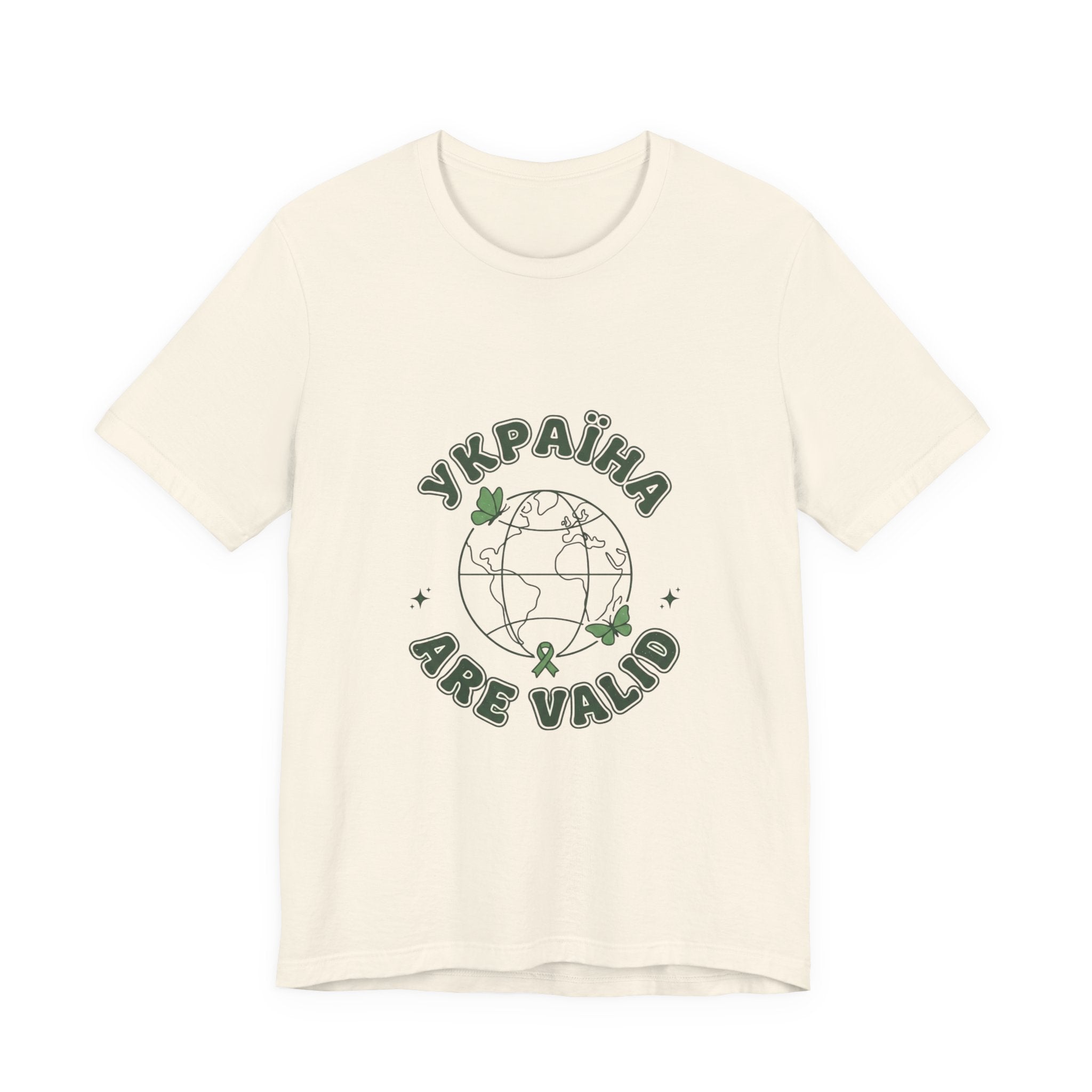 Mental Health Awareness Globe Tee | Green Ribbon, Retro Typography