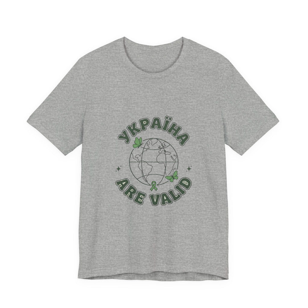 Mental Health Awareness Globe Tee | Green Ribbon, Retro Typography