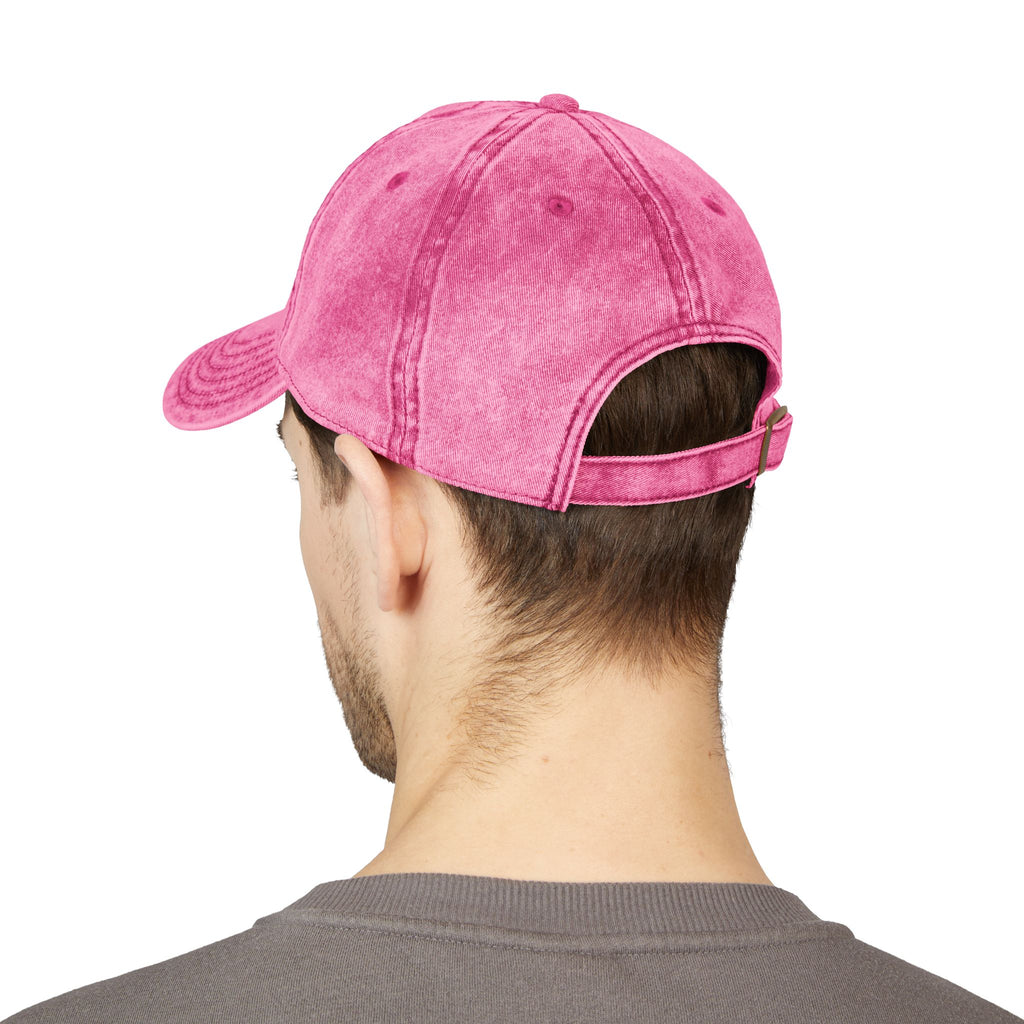 Vintage Embroidered Cap – Washed Red Baseball Hat