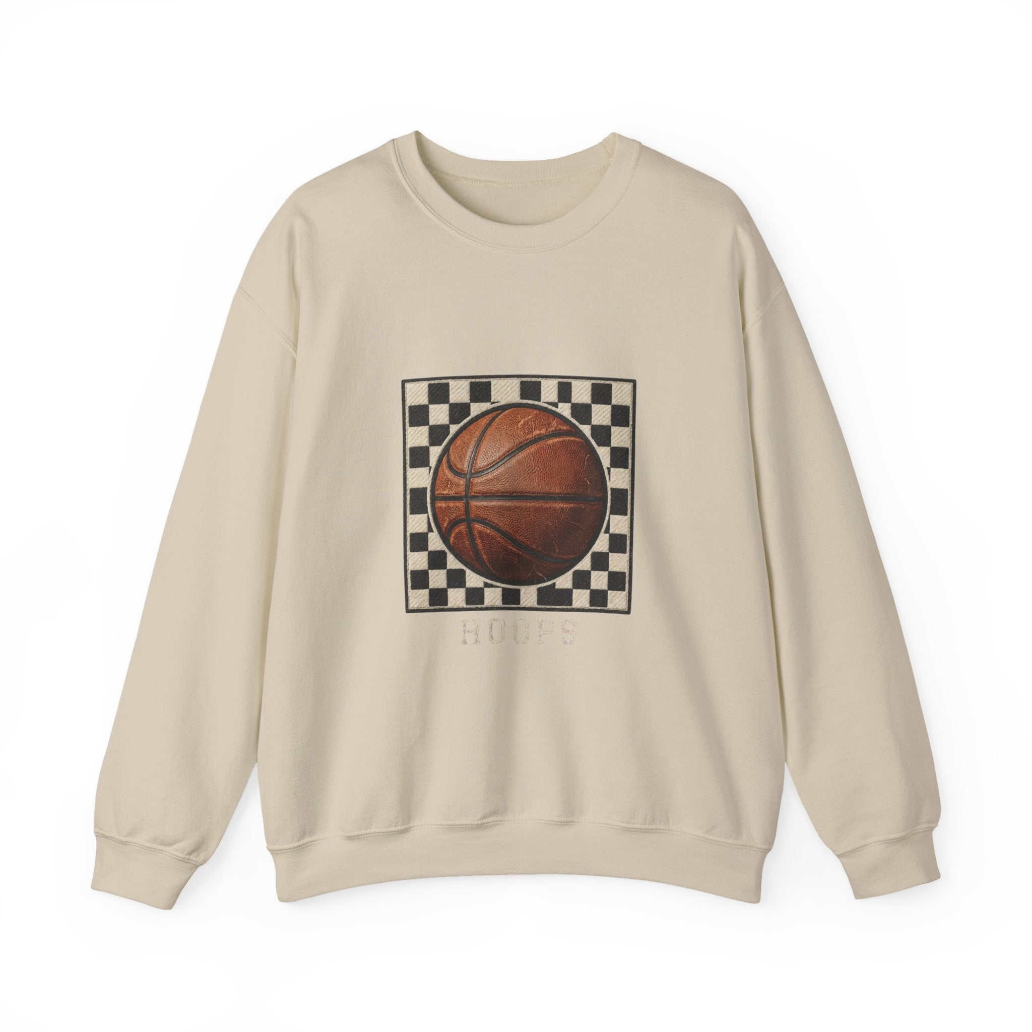 Hoops Vintage Basketball Sweatshirt | Western Typography, State Pride