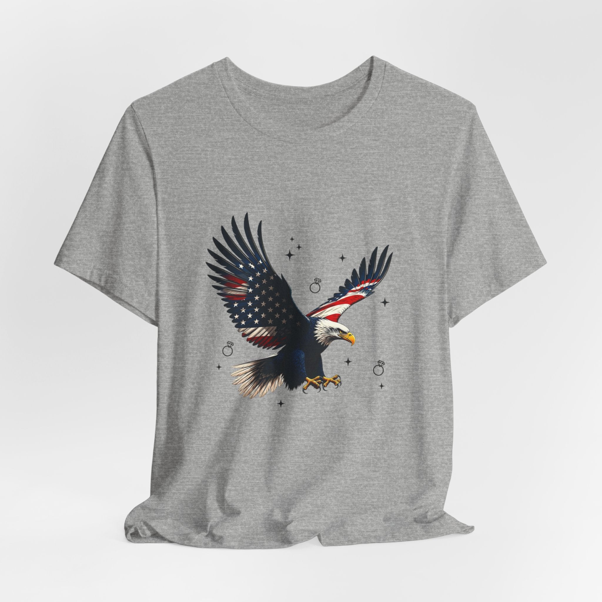 Patriotic Eagle Graphic Tee | Bride Era, Wife Slogan, Engagement Shirt