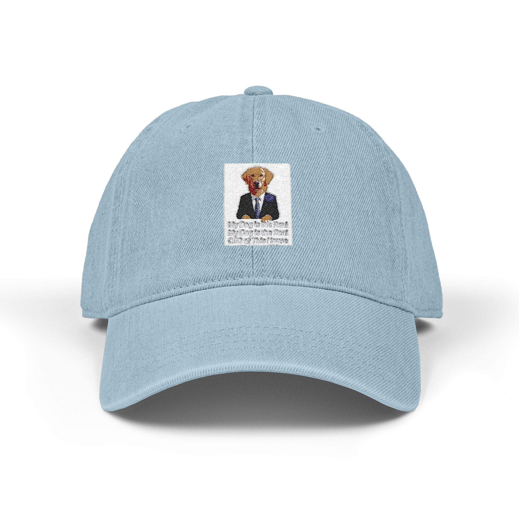 Embroidered Gentleman Bear Denim Hat – Vintage Ivy League Baseball Cap