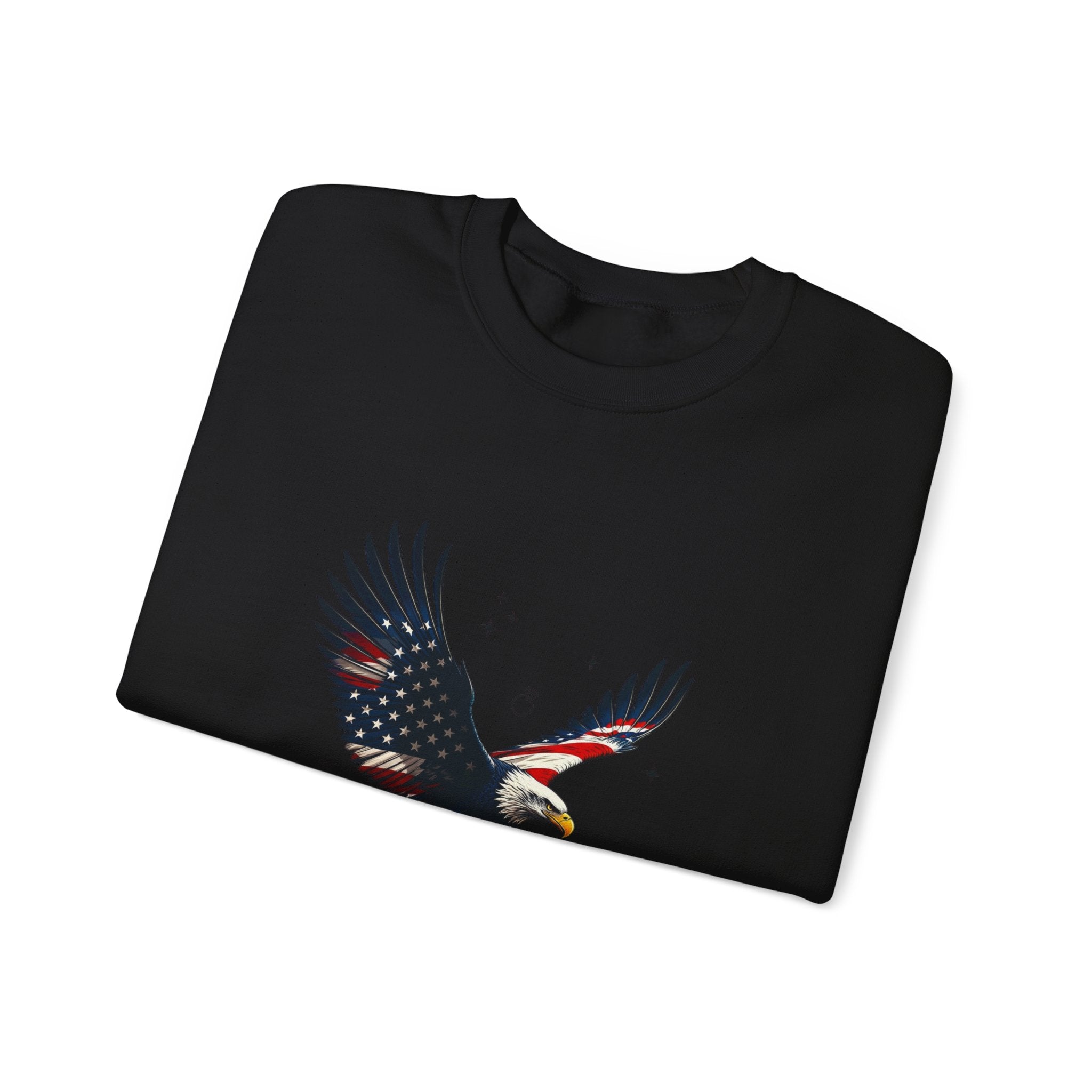 Soaring Eagle Crewneck Sweatshirt | Vintage Graphic, Retro Tattoo Style