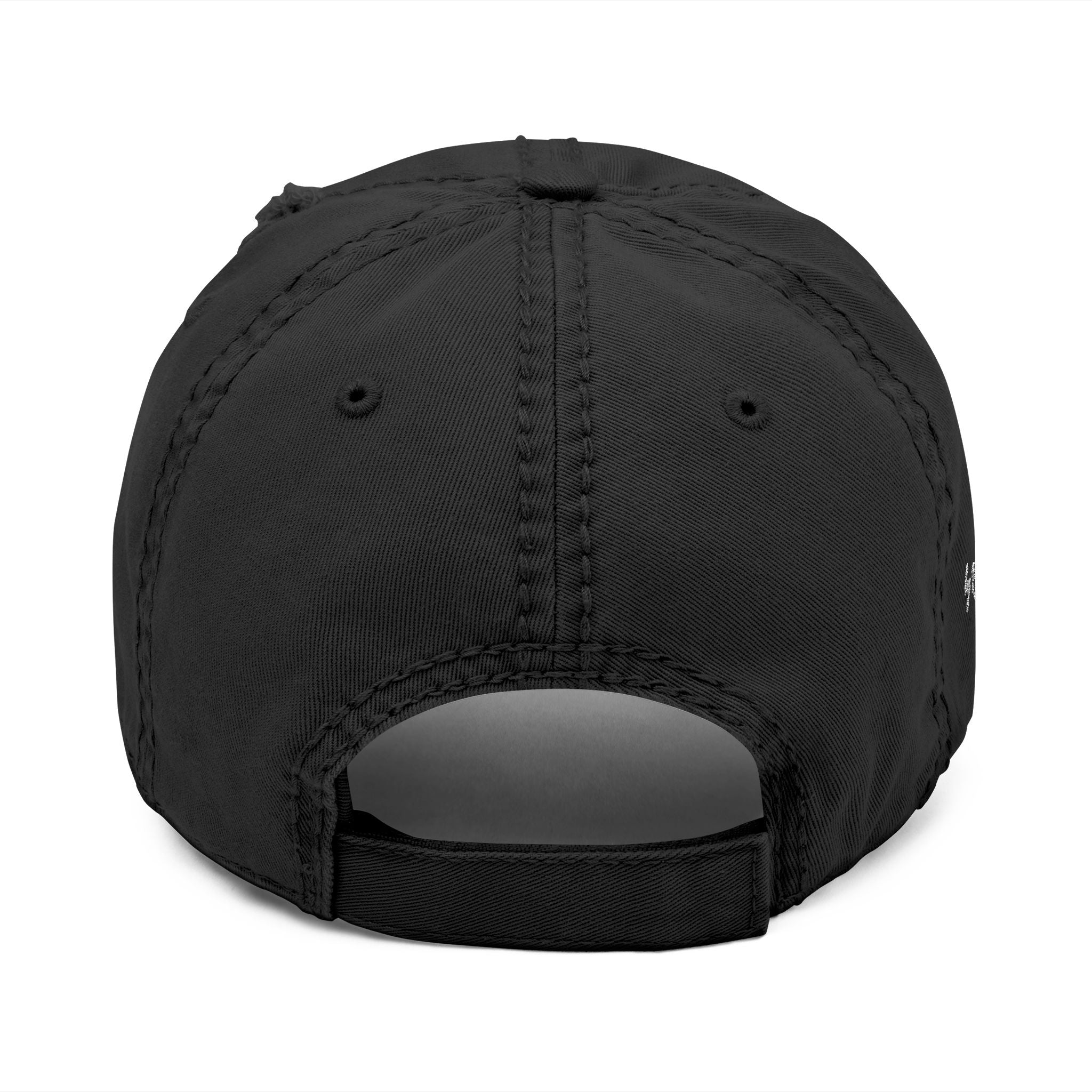 Distressed Embroidered Dad Hat – Vintage Casual Cap