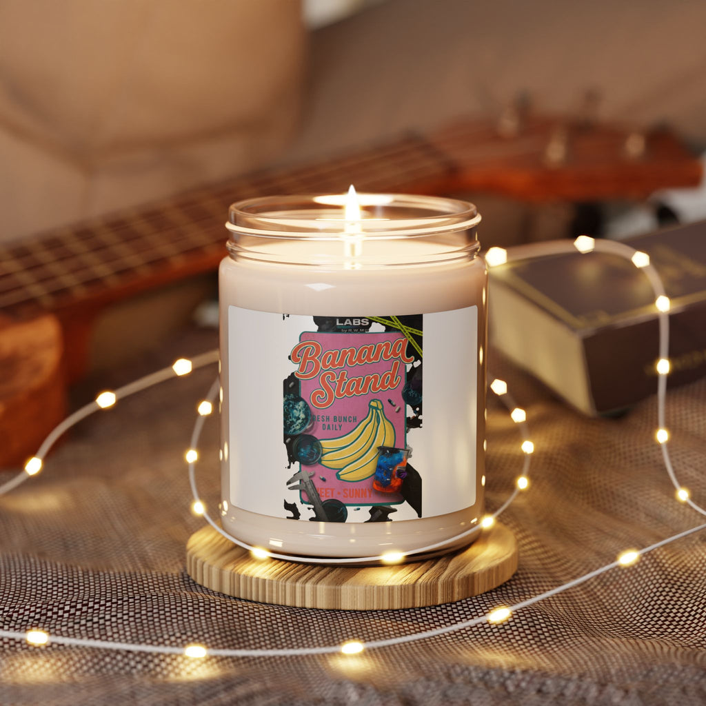 Banana Stand Soy Candle, Vintage Food Graphics | Retro Diner Fruit Label