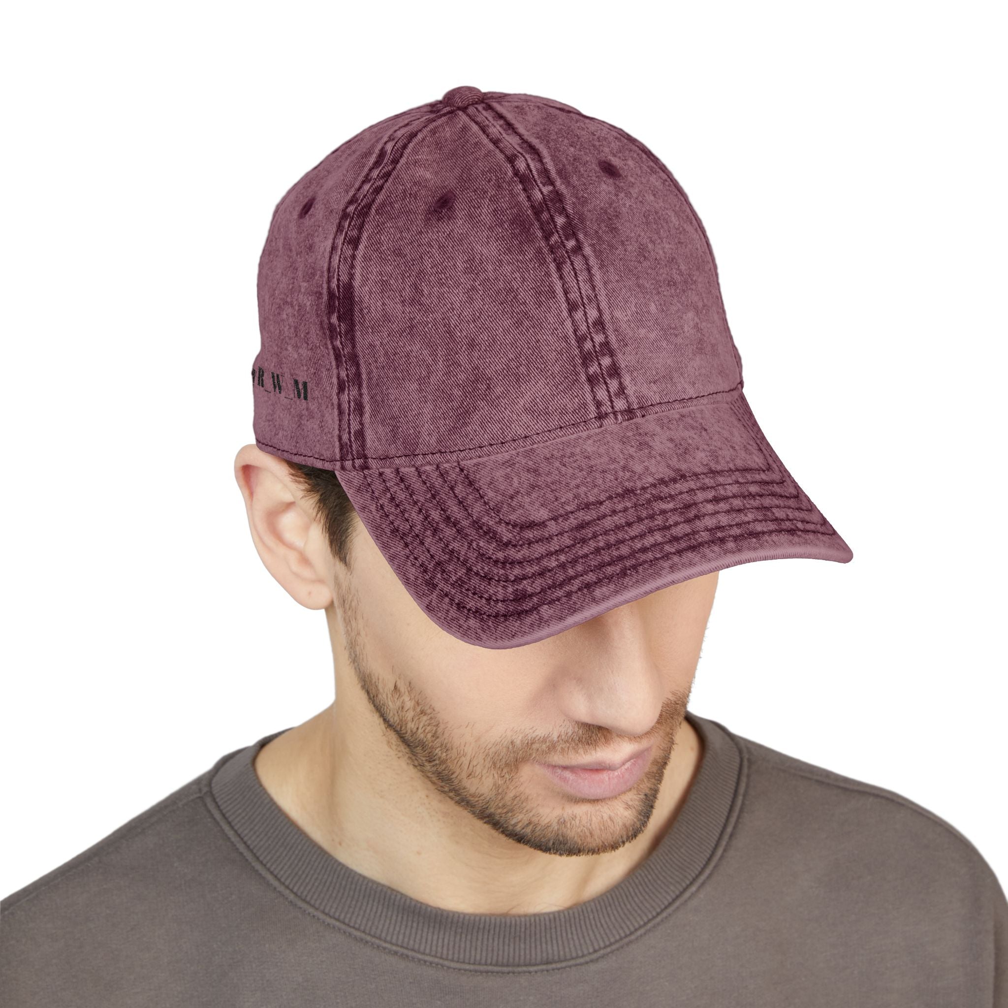 Vintage Embroidered Cap – Washed Red Baseball Hat