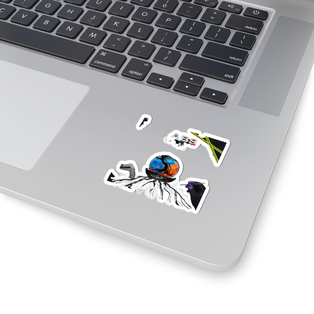 Koi Orb Sticker | Japanese Streetwear, Manga-style Wave & Cherry Blossom Aesthetic