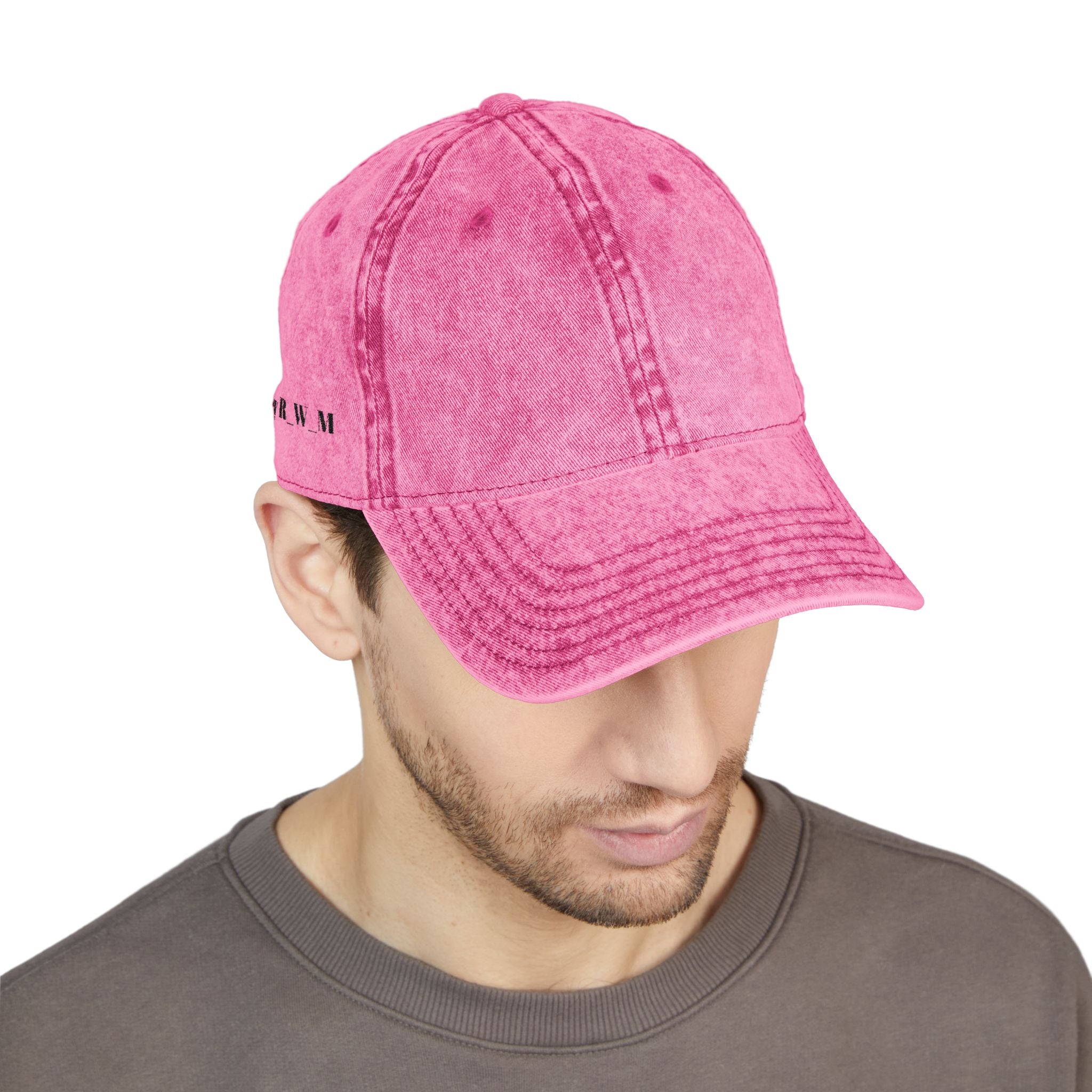 Vintage Embroidered Cap – Washed Red Baseball Hat
