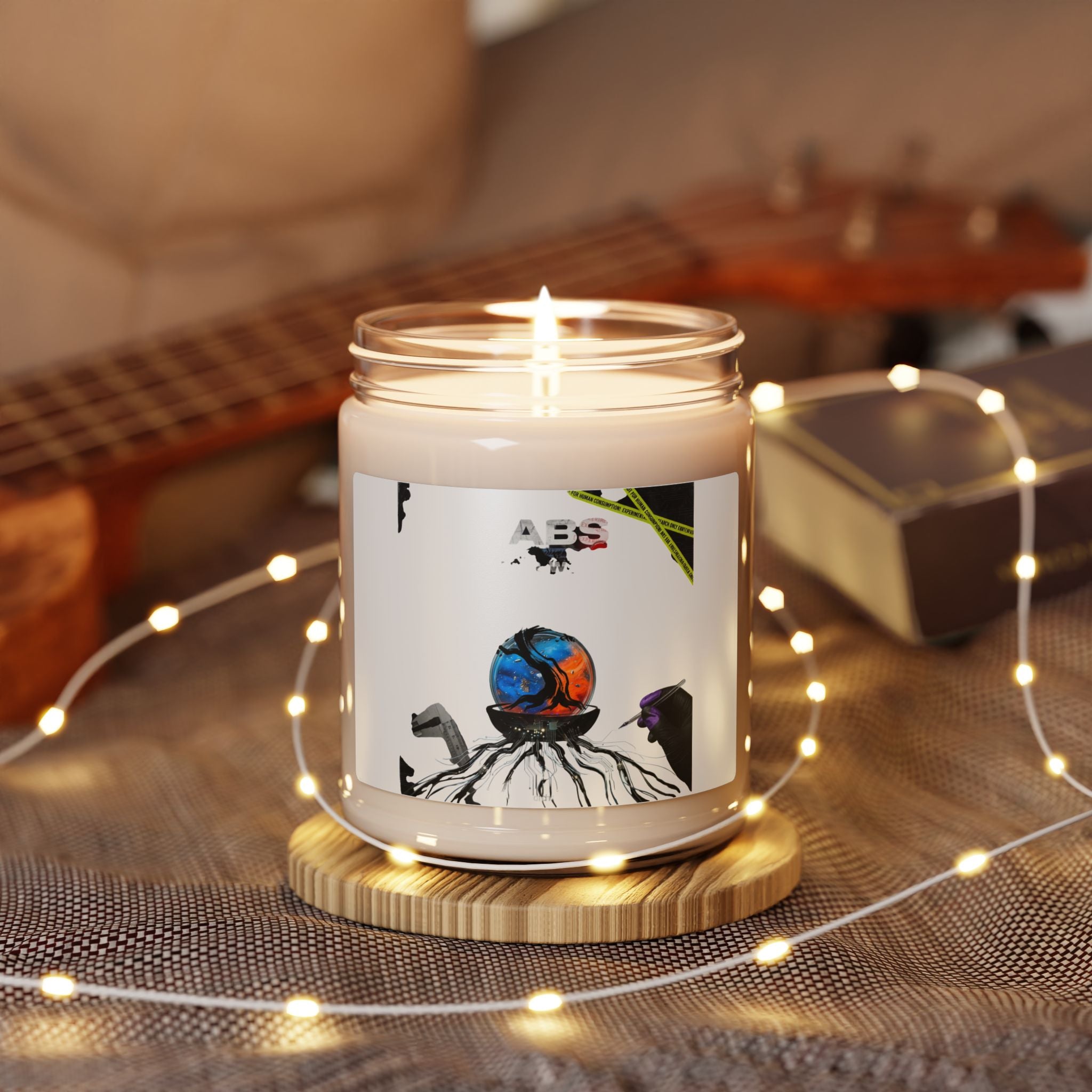 Tokyo Retro Graphic Candle | Soy 9oz, Koi & Cherry Blossom Streetwear Art