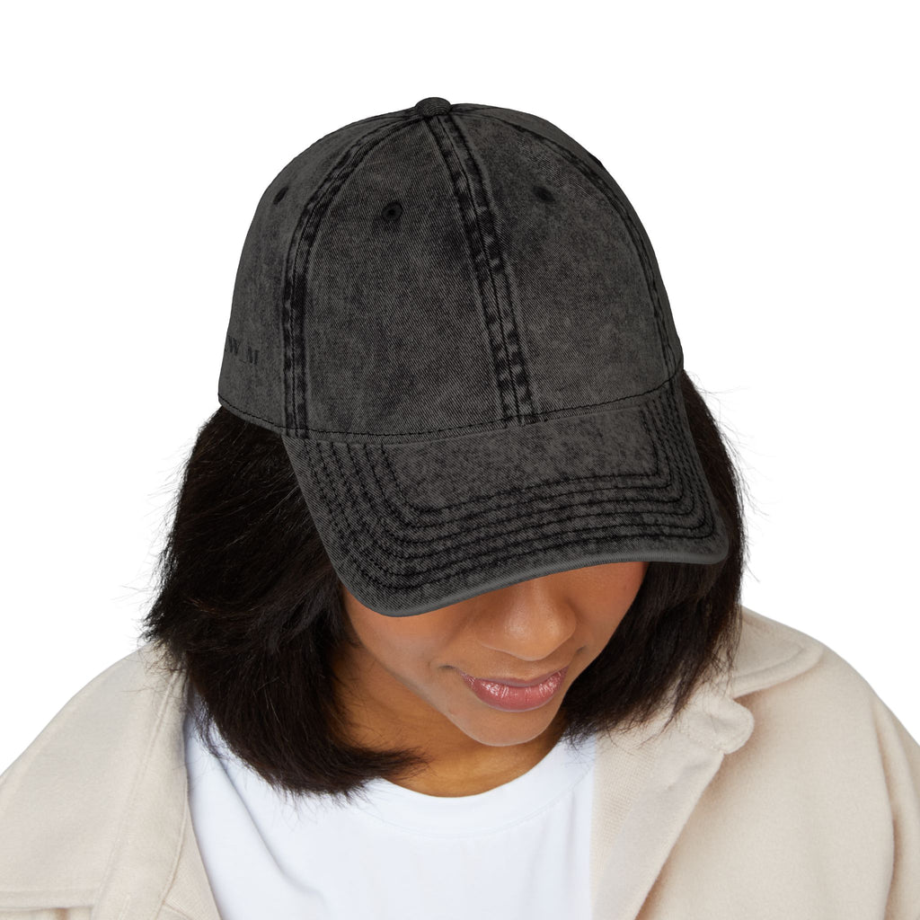 Vintage Embroidered Cap – Washed Red Baseball Hat