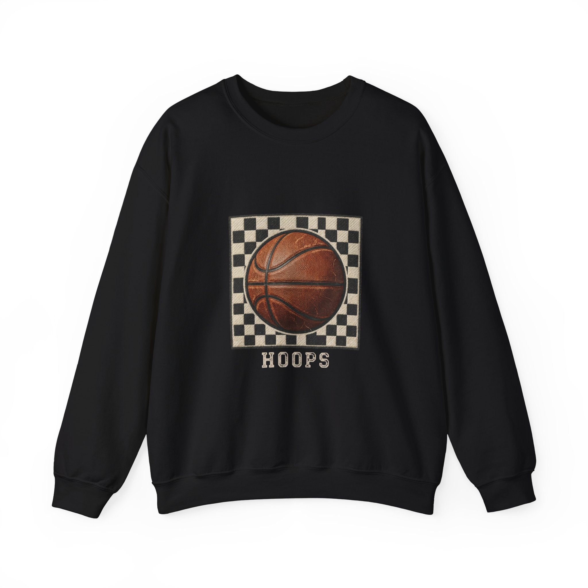 Hoops Vintage Basketball Sweatshirt | Western Typography, State Pride
