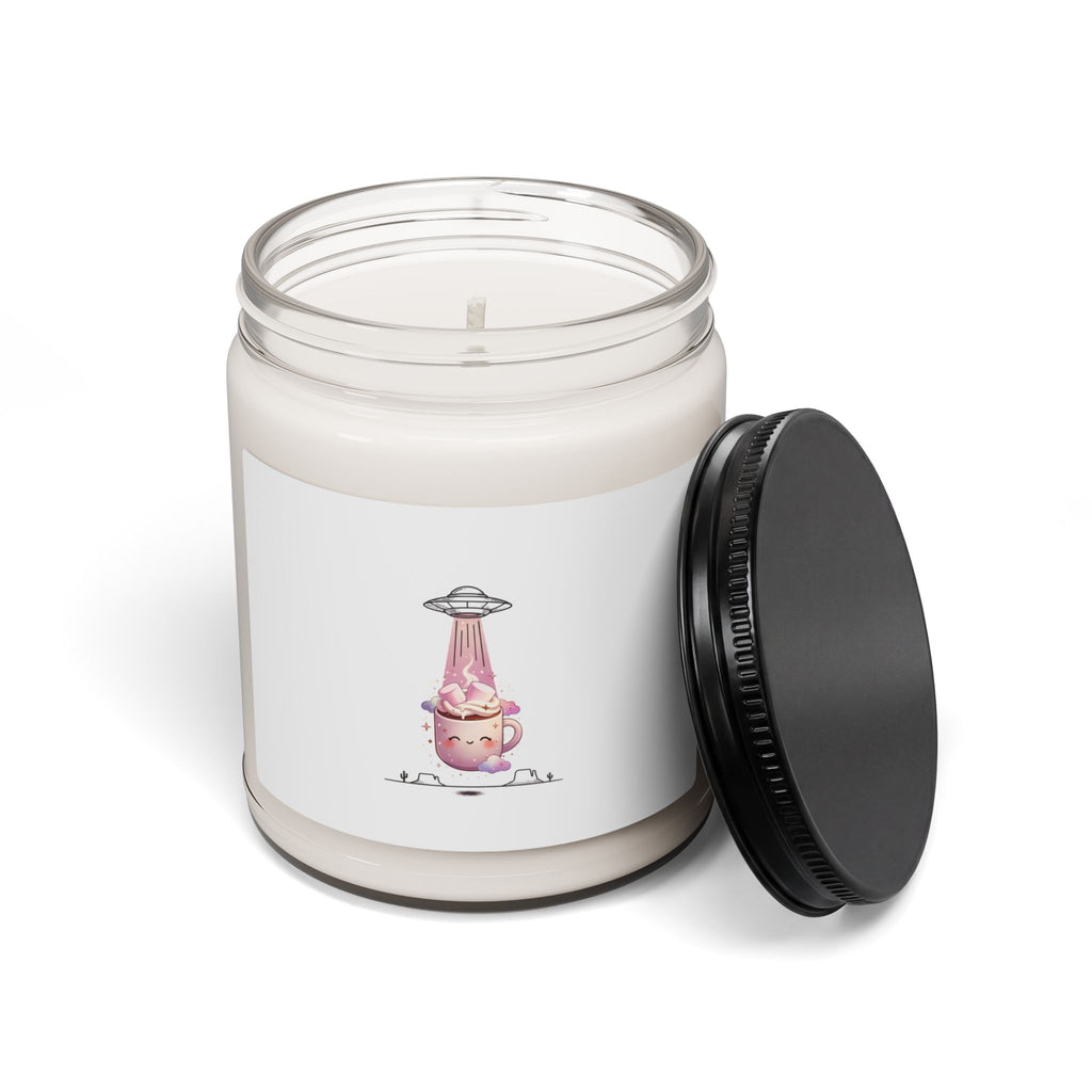 Retro UFO Abduction Candle, Soy Jar Candle | Vintage Desert Sci‑Fi