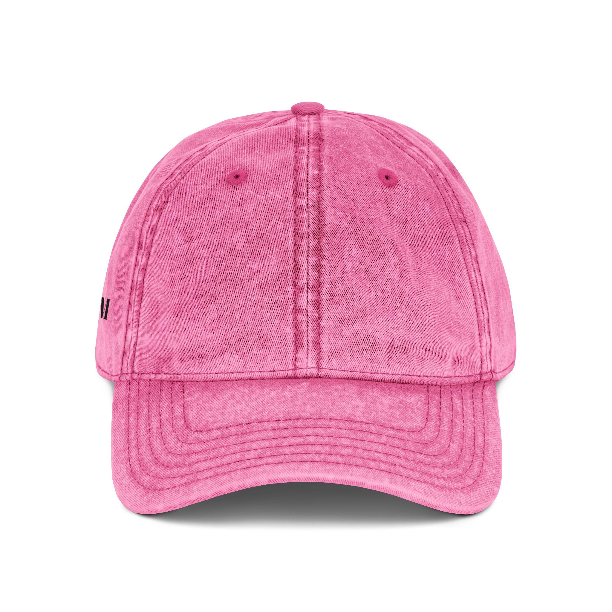 Vintage Embroidered Cap – Washed Red Baseball Hat