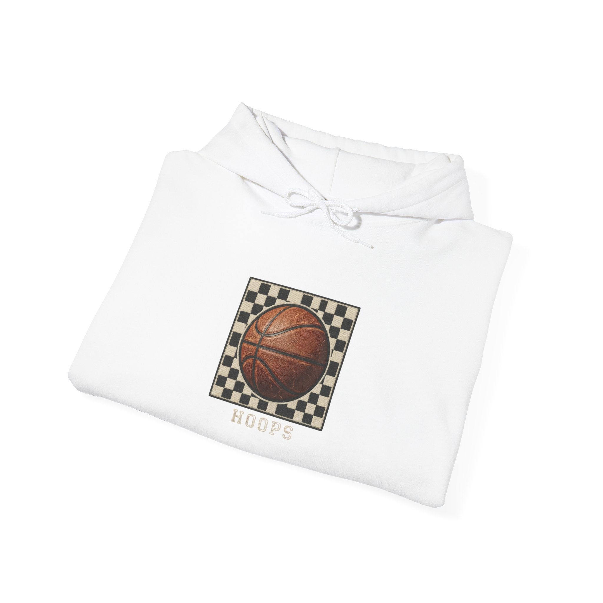 Hoops Vintage Basketball Hoodie | Western Typography, State Pride